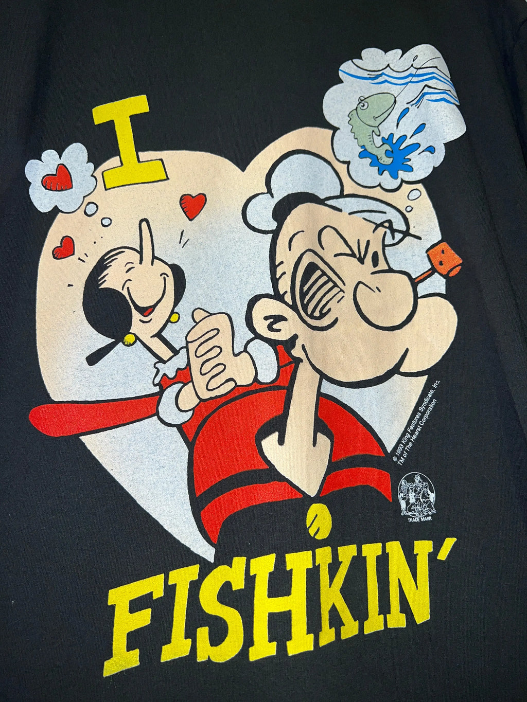 Vintage 1993 Popeye Fishkin Promo Tee KIF Vintage
