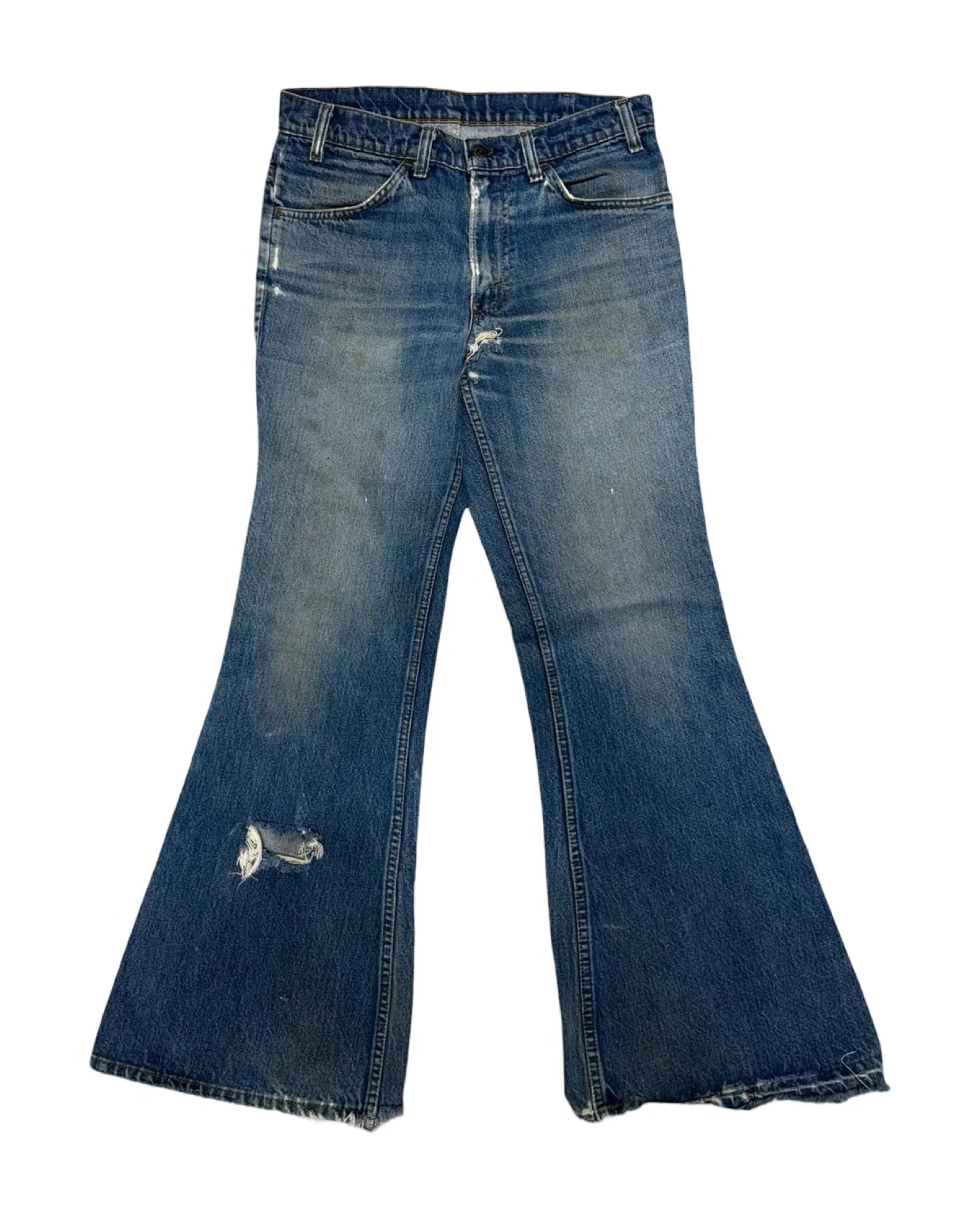 70s Levi's Orange Tab Flared Denim Jeans size 30 KIF Vintage