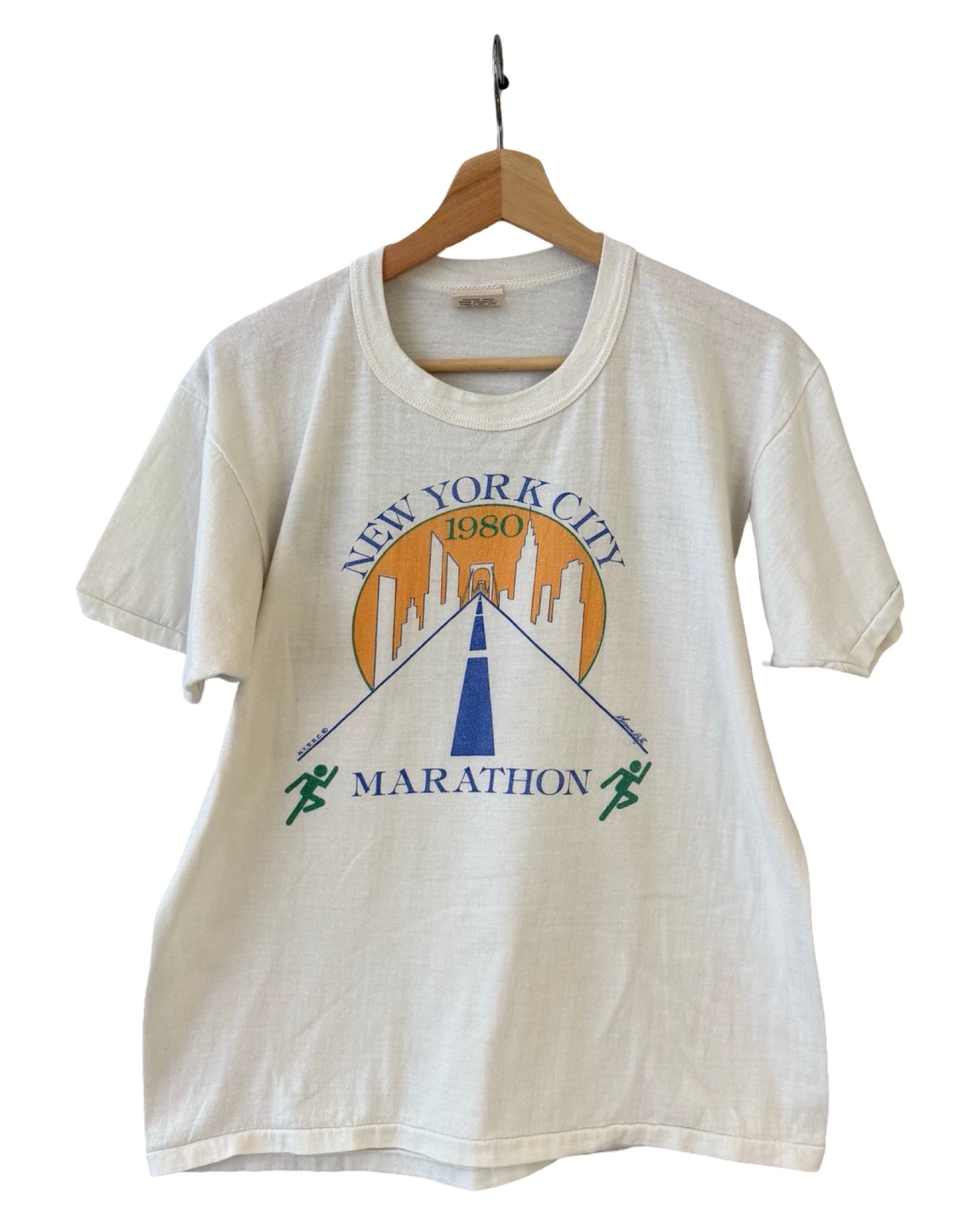 Vintage Rare 1980 New York City Marathon Promo Tee