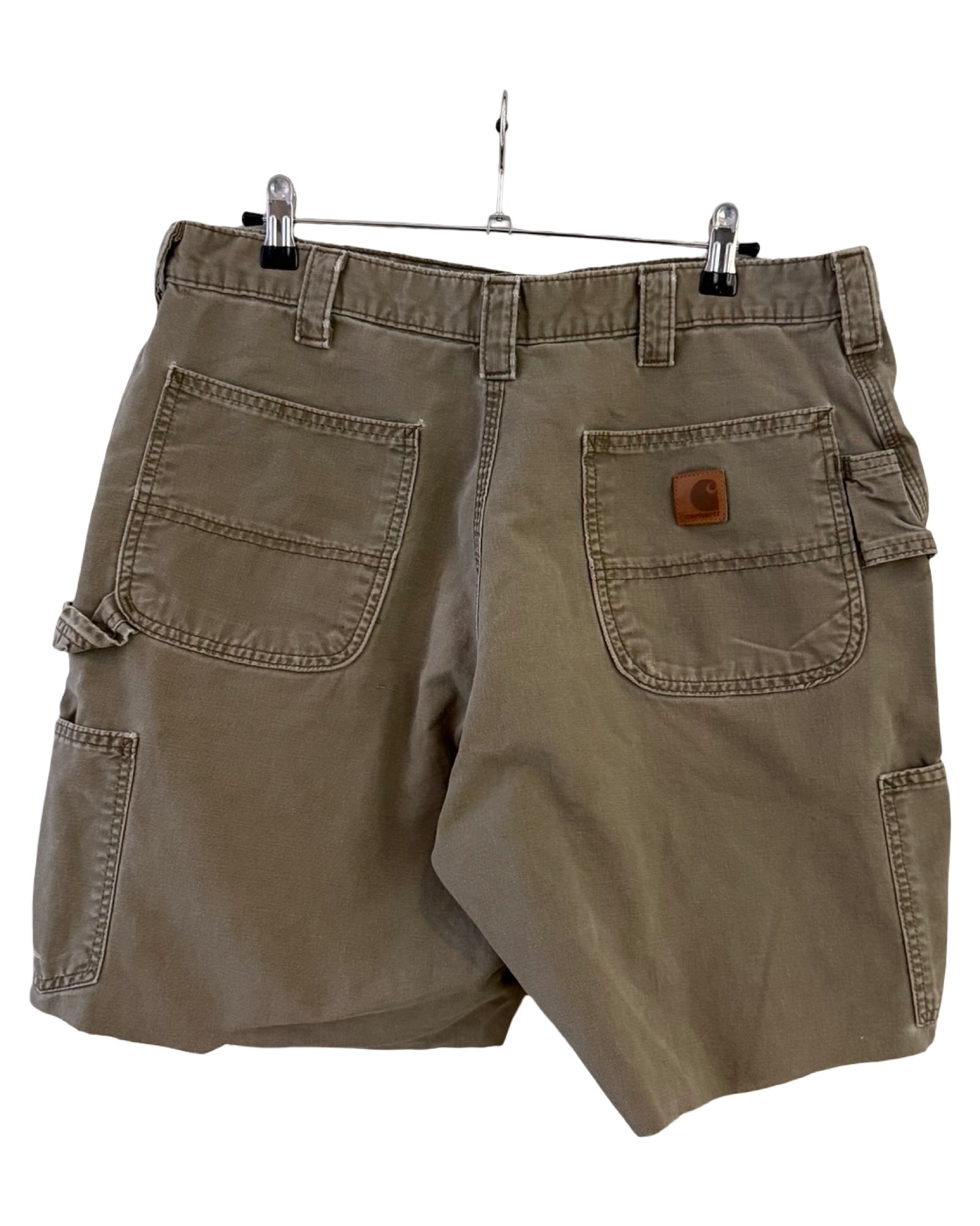 Pantalones cortos Carhartt vintage, color tostado desgastado, talla 36