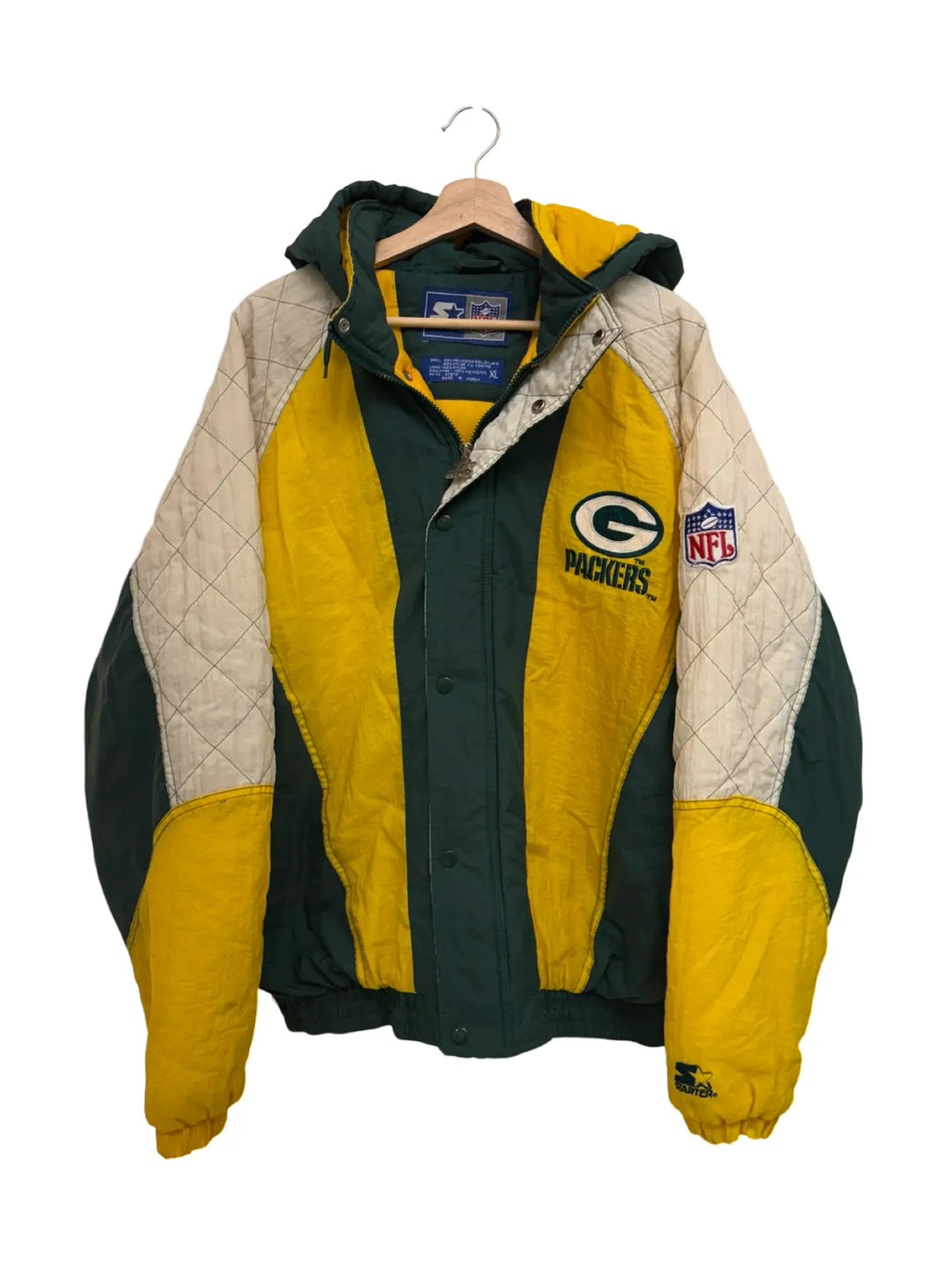 Vintage 90s Green Bay Packers Starter NFL Puffer Jacket KIF Vintage