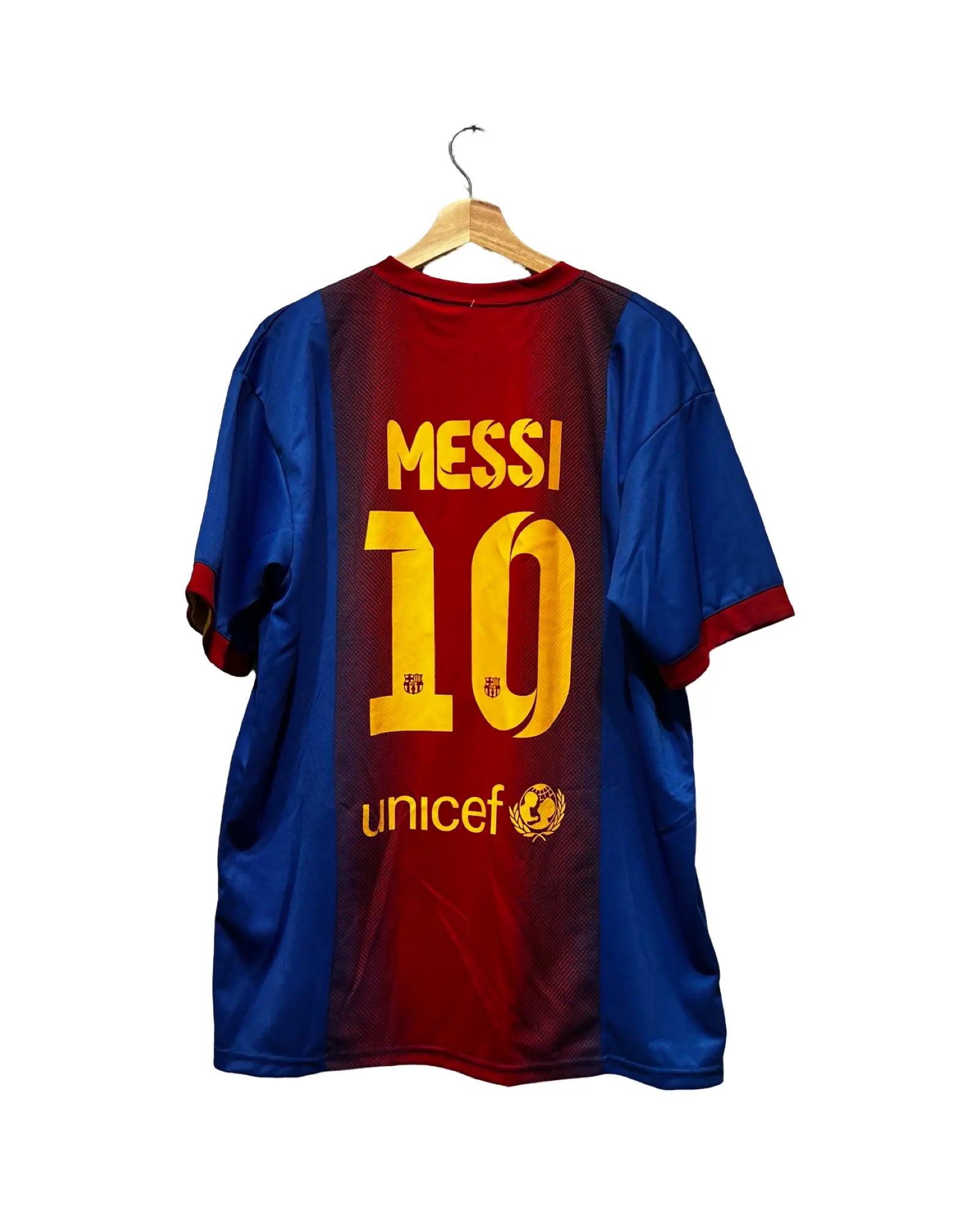 Vintage Messi 10 Barcelona Rep Soccer Jersey KIF Vintage