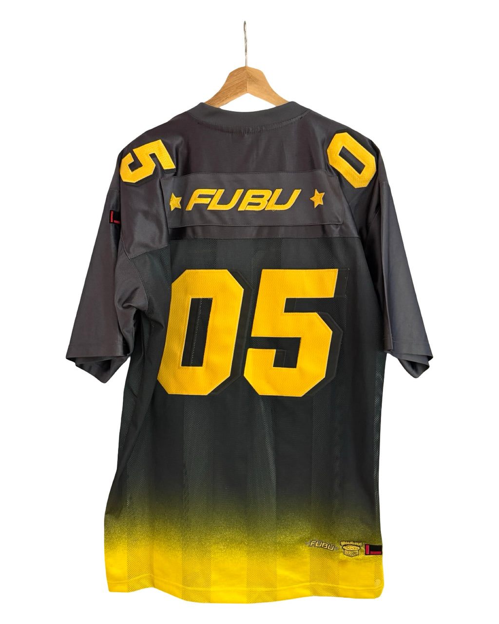 Vintage 90s Fubu Yellow Football Tie Dye Jersey KIF Vintage