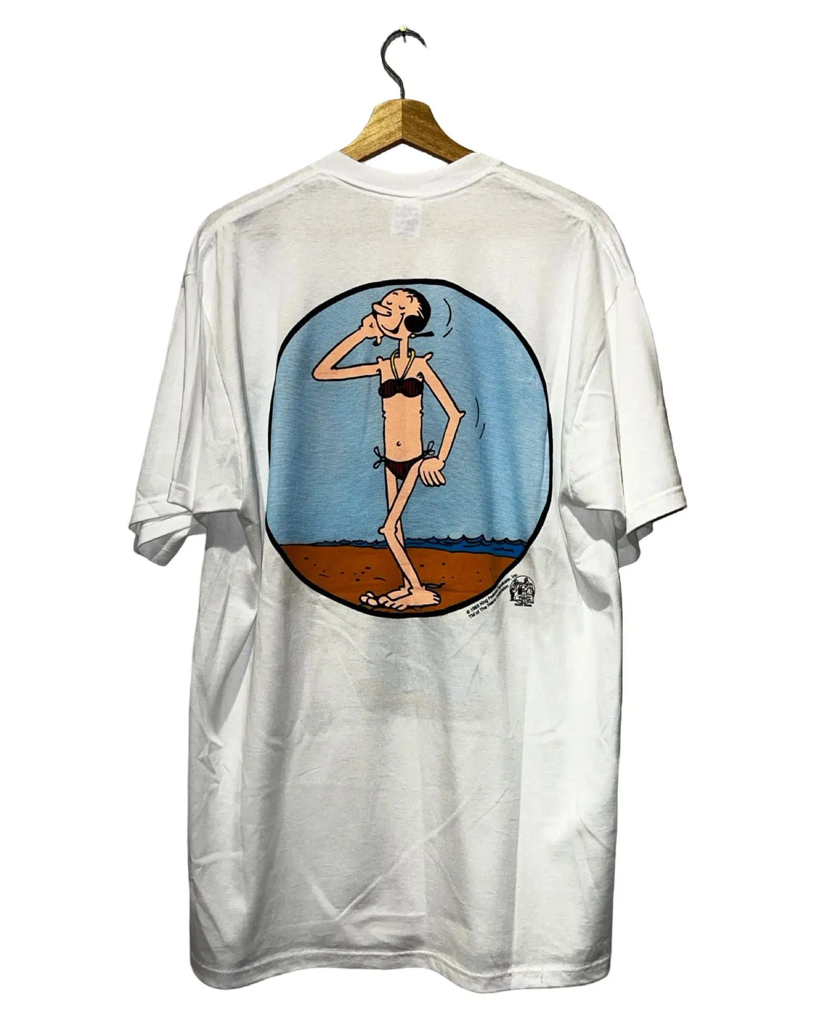 Vintage 1993 Popeye Catch Double Sided Tee KIF Vintage