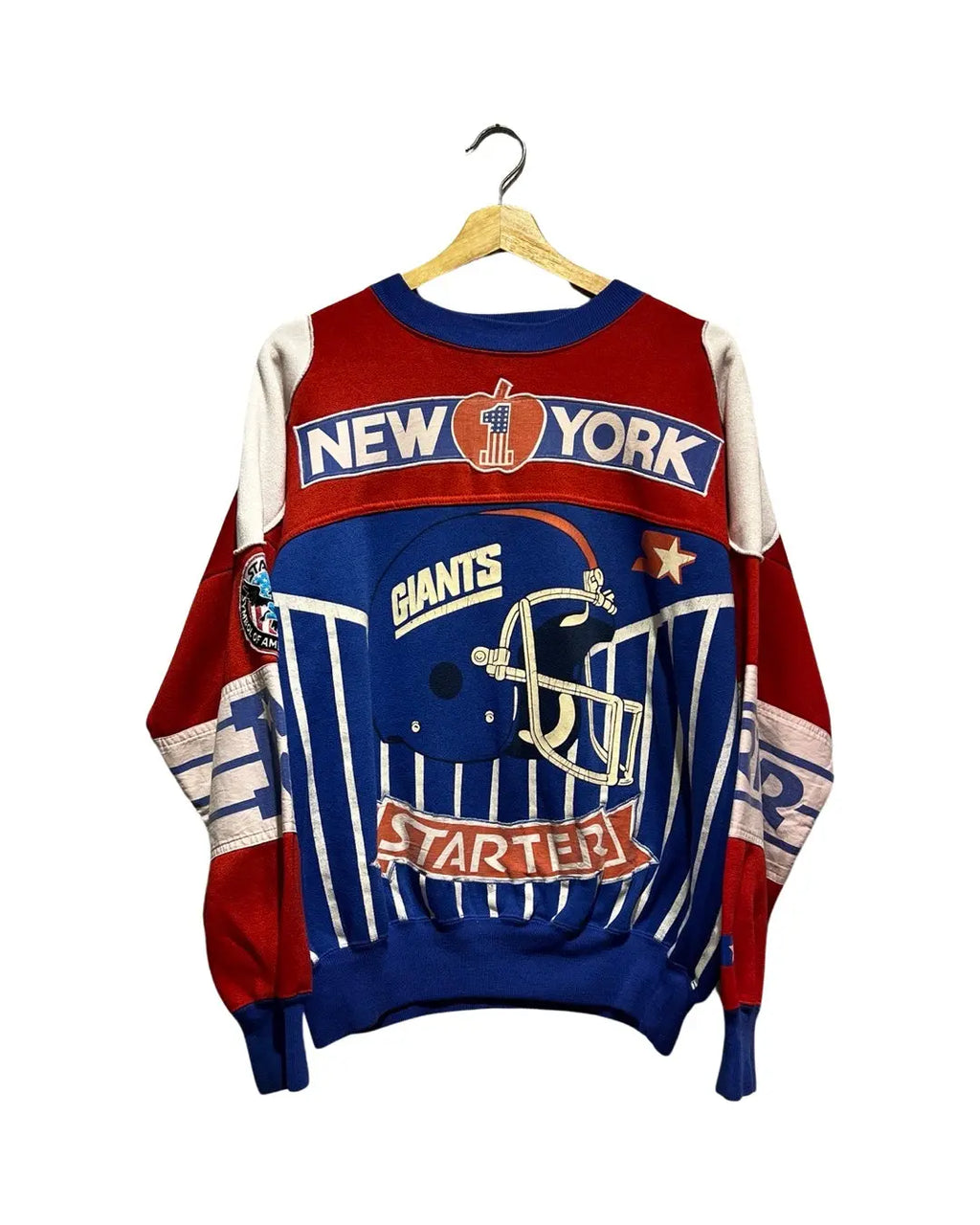 Vintage 90s Starter New York Giants All Over Print Crewneck KIF Vintage