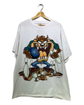 Vintage 1995 Taz Looney Tunes Bowling Double Sided Tee KIF Vintage