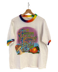 Vintage 90s Allman Brothers Band Give Peach Tie Dye Ringer Tee
