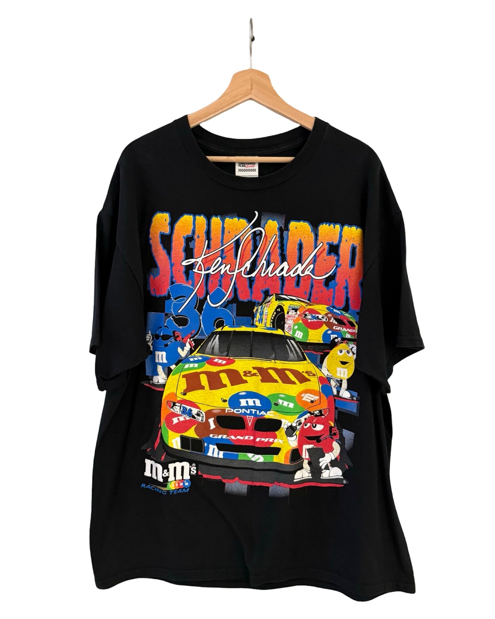 Vintage 2000 Nascar Ken Shrader M&Ms Racing Tee