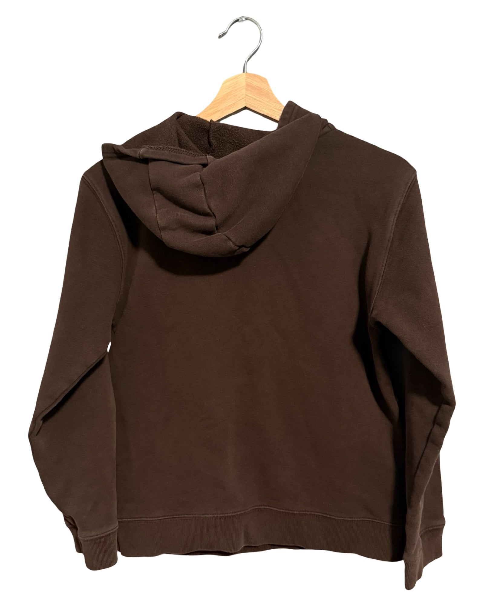 Sudadera con capucha vintage Carhartt marrón con logo, estilo Y2K