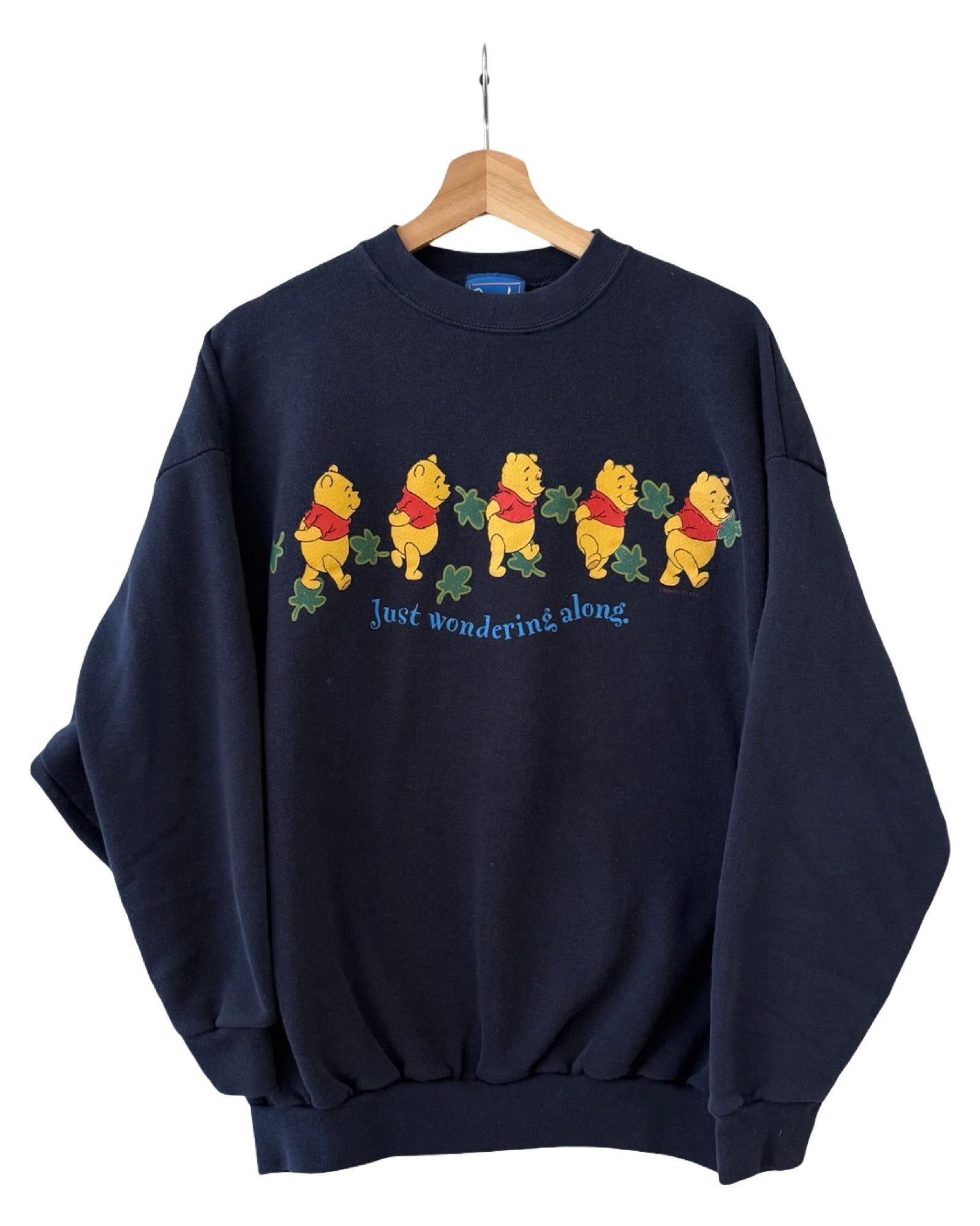 Vintage 90s Disney Winnie The Pooh Wondering Along Crewneck