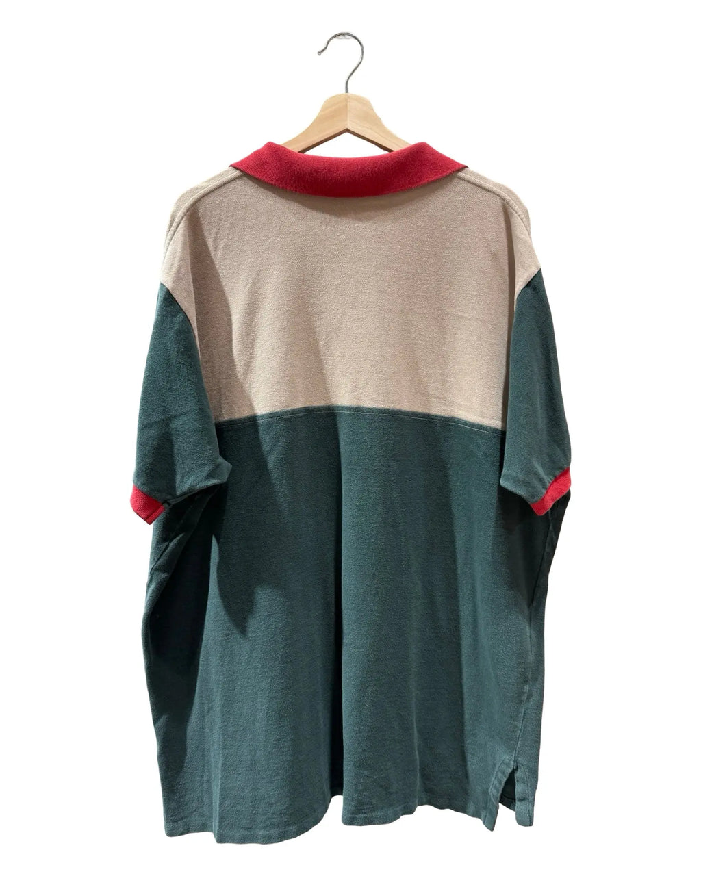 Vintage 90s Polo Ralph Lauren Colorblock Tan Shirt KIF Vintage