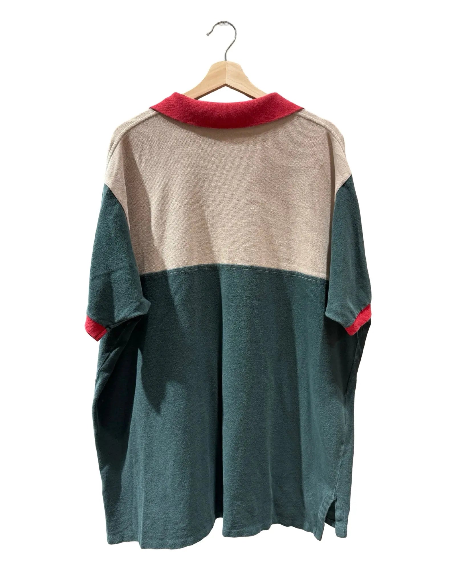 Vintage 90s Polo Ralph Lauren Colorblock Tan Shirt KIF Vintage
