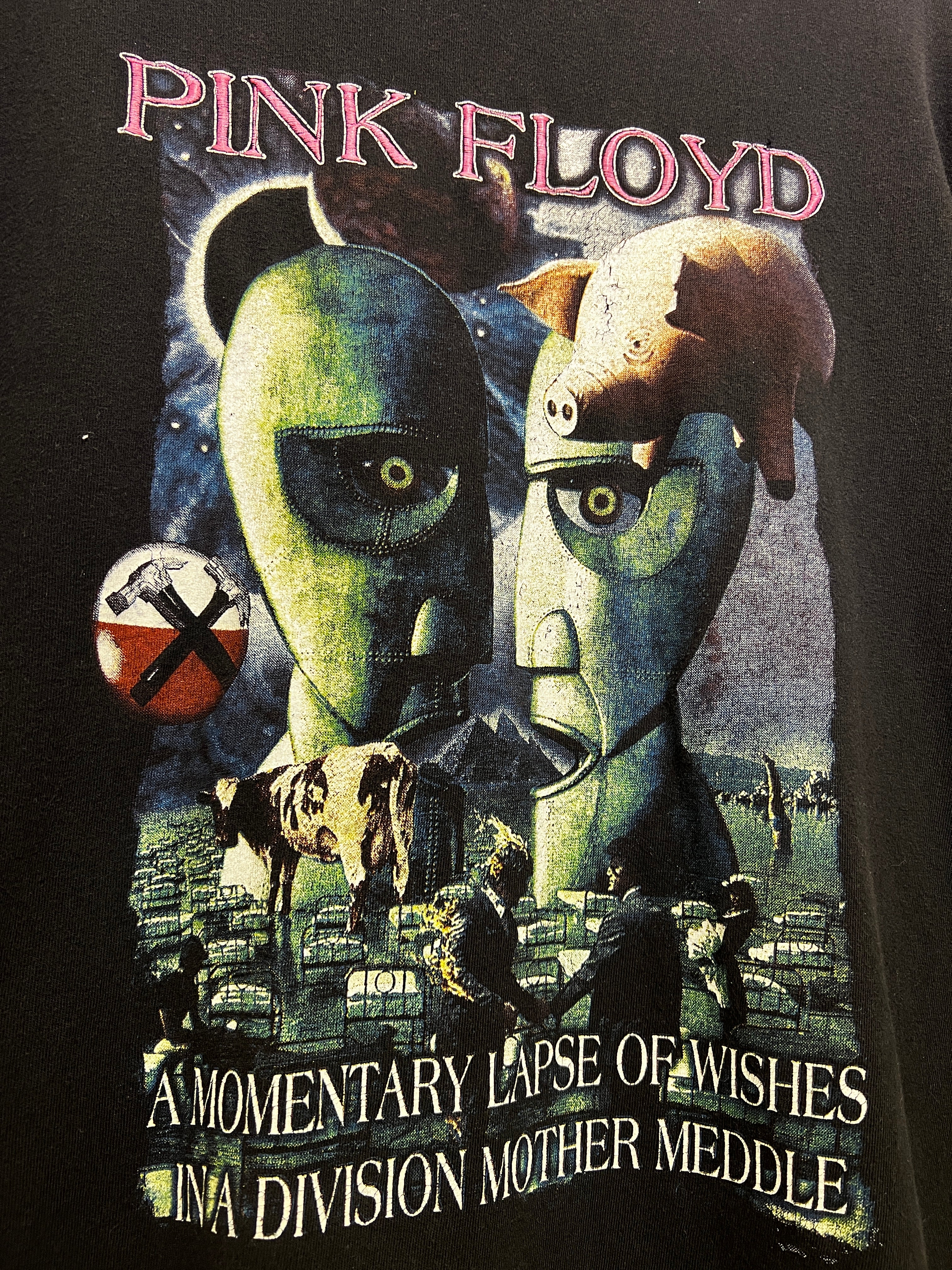 Vintage 1994 Pink Floyd The Division Bell Mexico Tour Tee KIF Vintage
