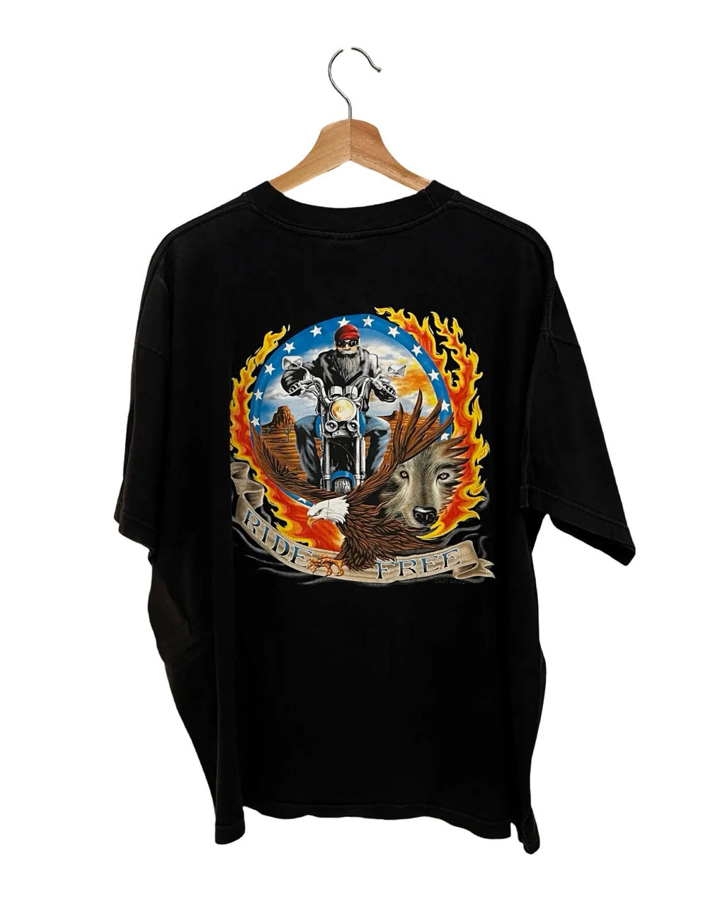 Vintage 90s Harley Davidson Ride Free Tee KIF Vintage