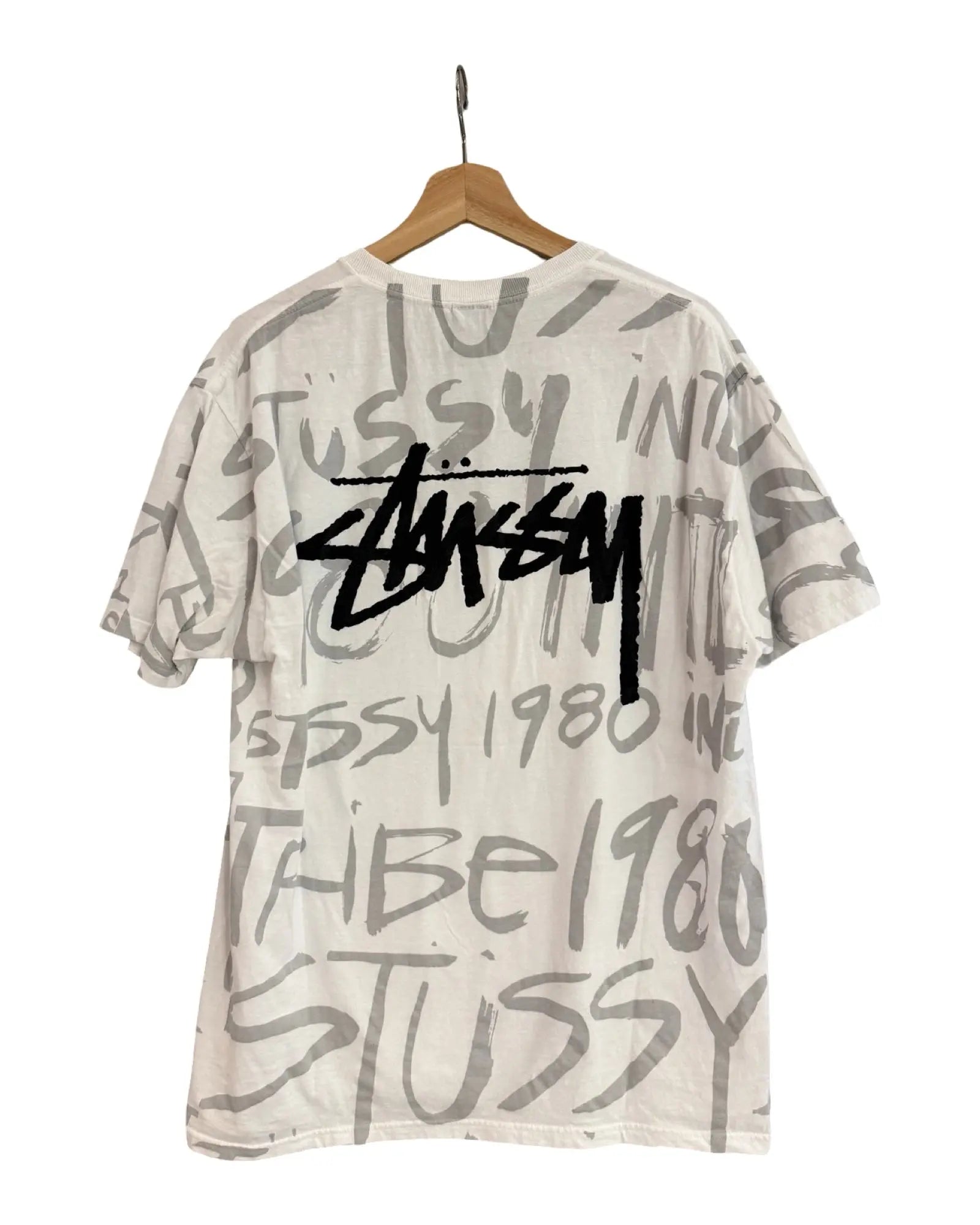 Vintage Stussy All Over Print Logo Tee KIF Vintage