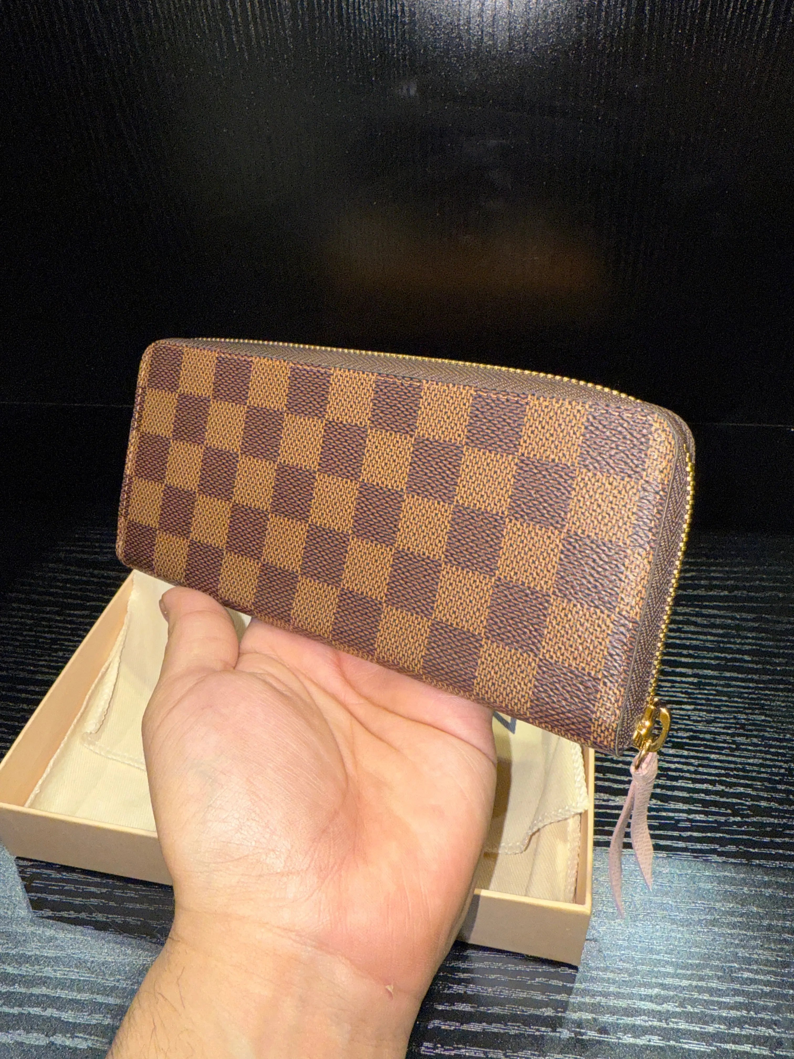 2023 Louis Vuitton Clemence Damier Rose Ballerina Wallet KIF Vintage