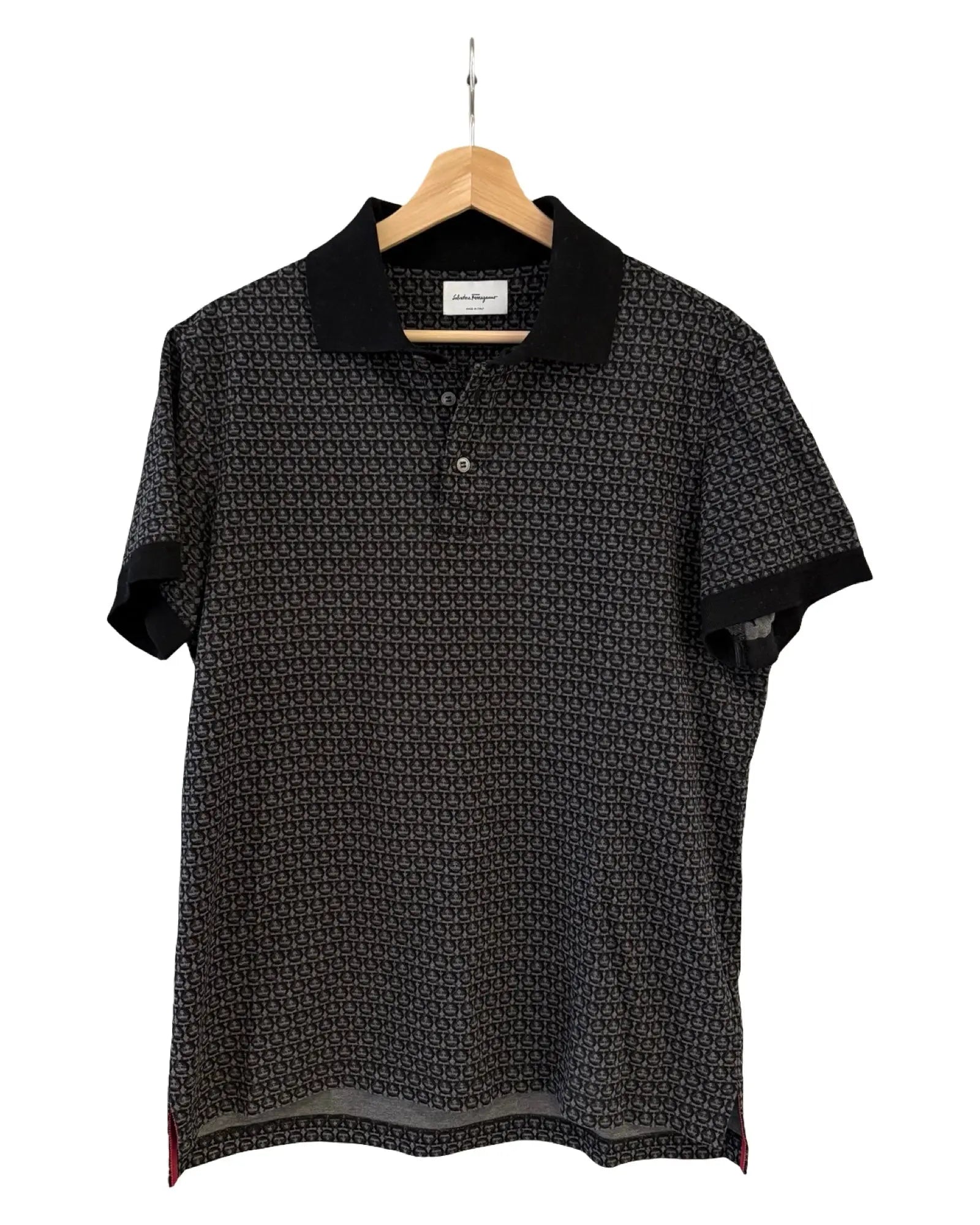Salvatore Ferragamo Pattern Logo Polo Shirt KIF Vintage
