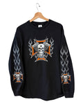 Camiseta de manga larga "Vintage Alter Ego Motorcycle Flames"