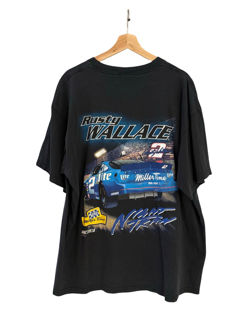 Vintage 90s Nascar Rusty Wallace Night Train Racing Tee
