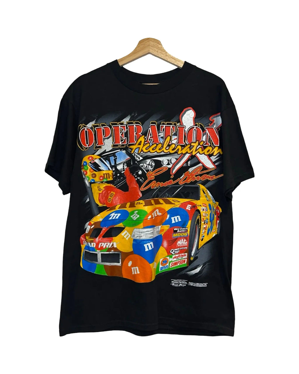 Vintage 1999 M&Ms Nascar Ernie Irvan Tee KIF Vintage