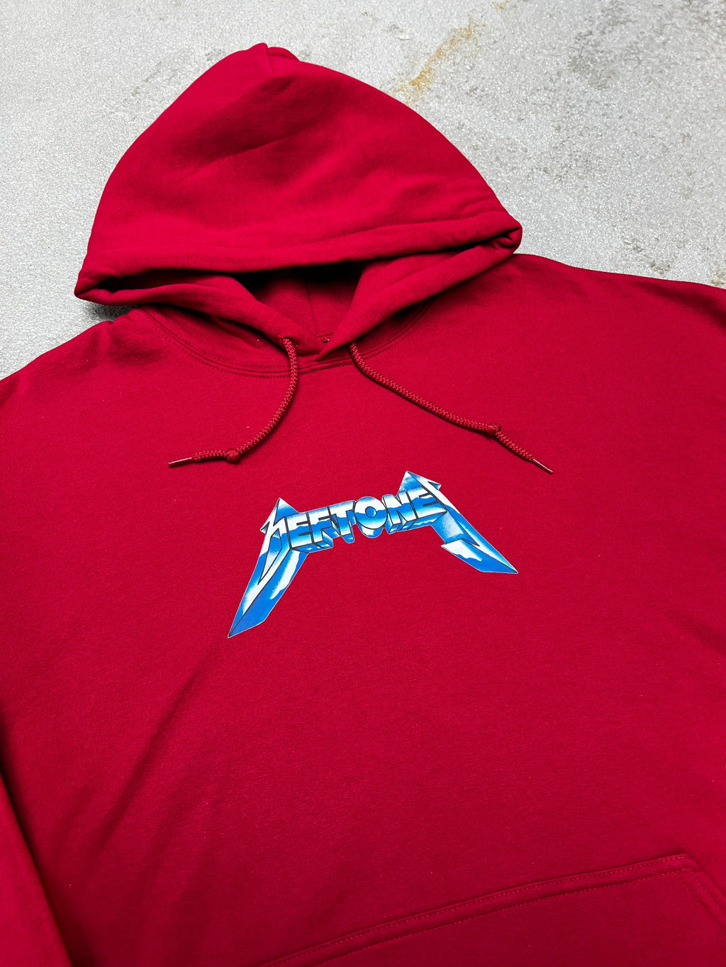 Deftones Metallica Logo Red Hoodie KIF Vintage