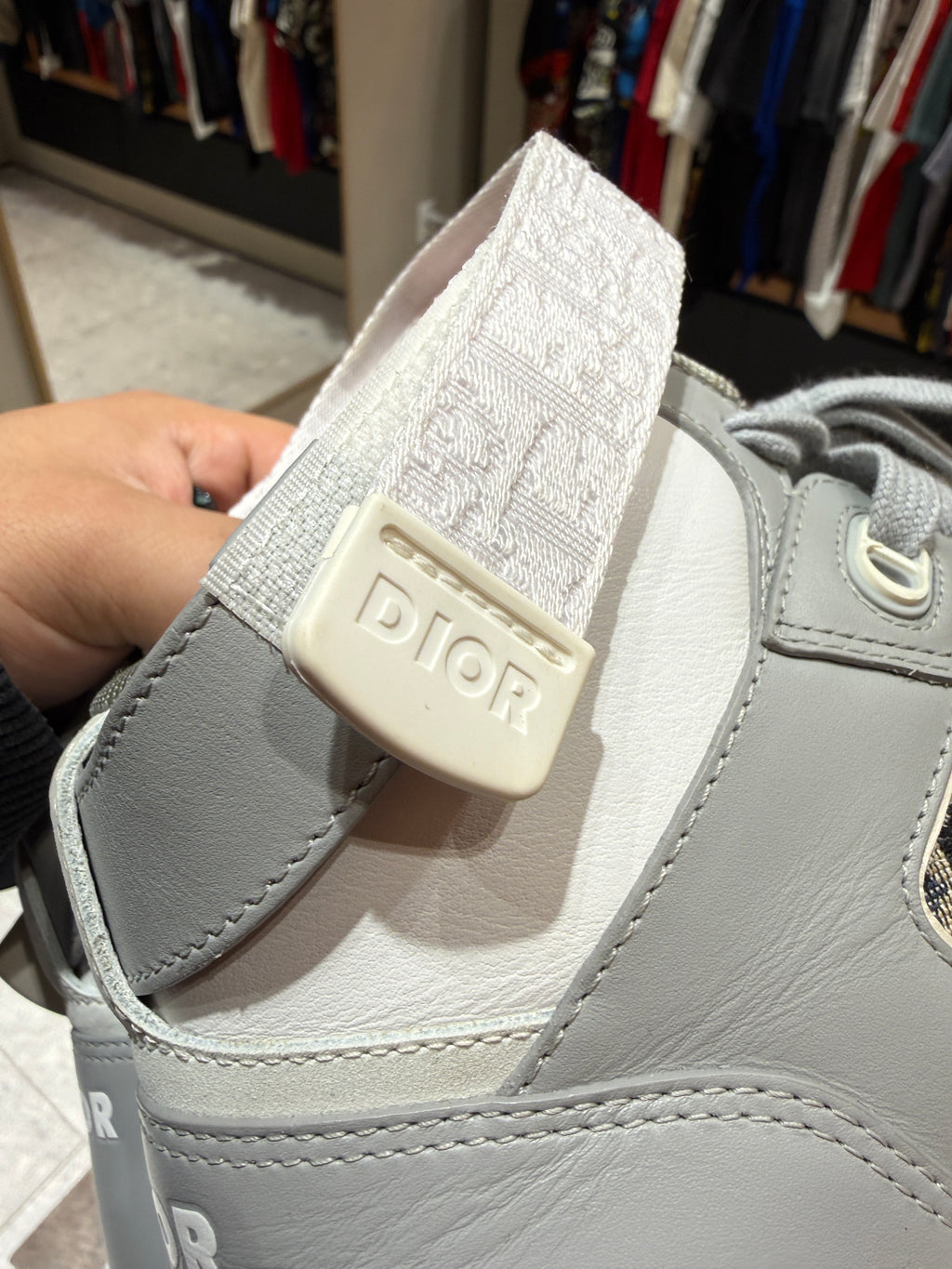 US 9 Dior B27 High Oblique Grey Sneakers KIF Vintage