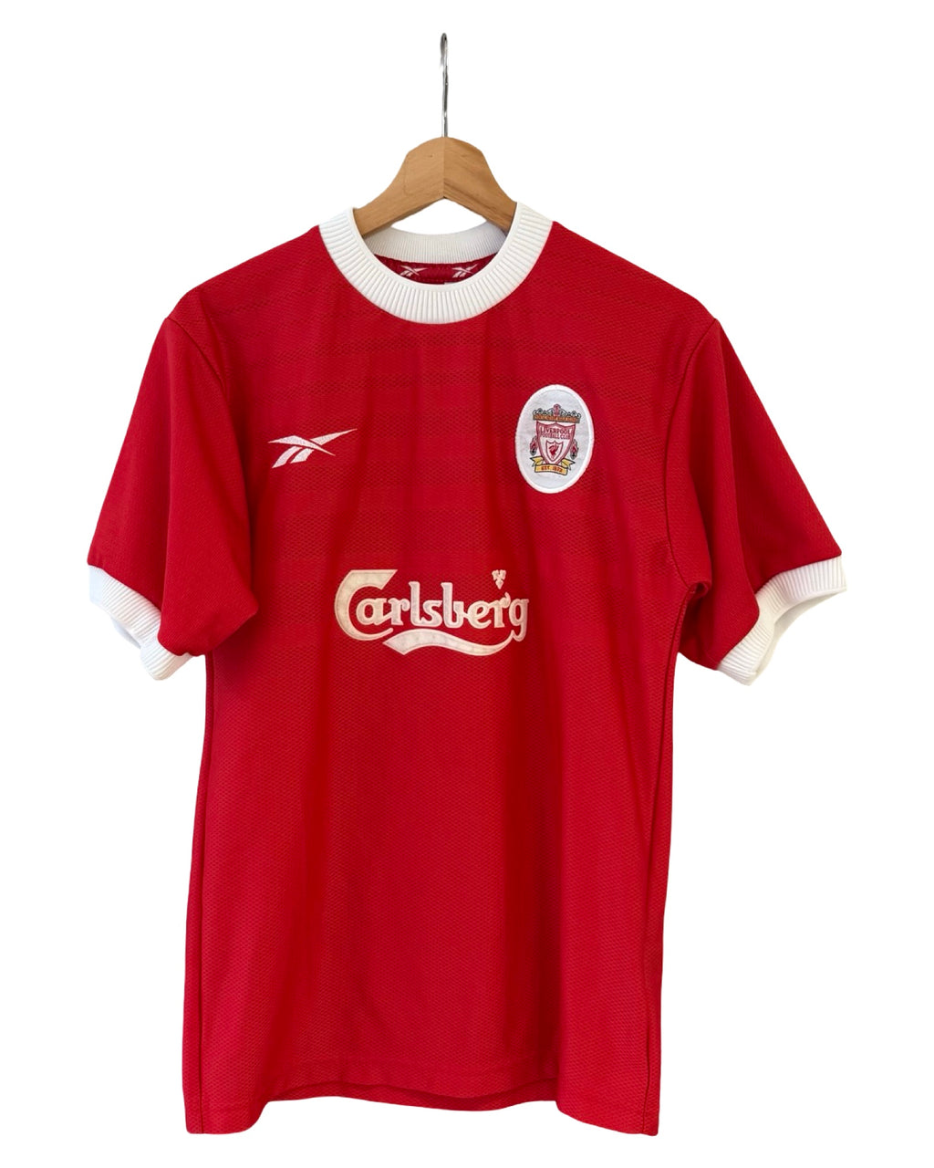 Vintage 1998 Reebok Liverpool Football Club Carlsberg Soccer Jersey