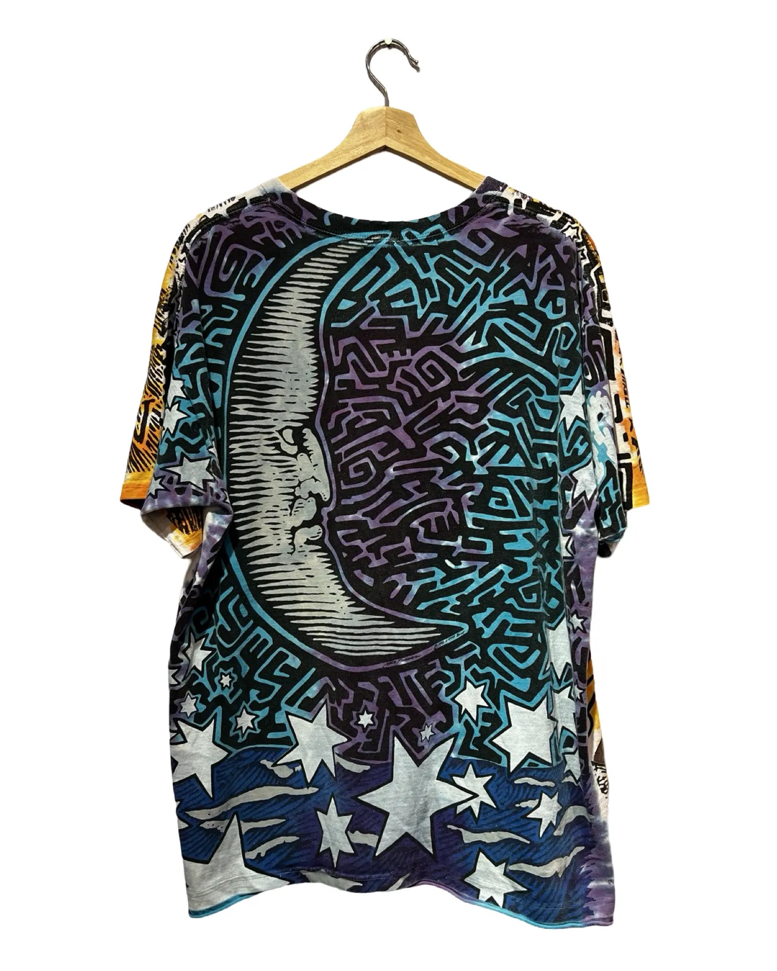 Vintage 90s Sun & Moon Liquid Blue Tee KIF Vintage
