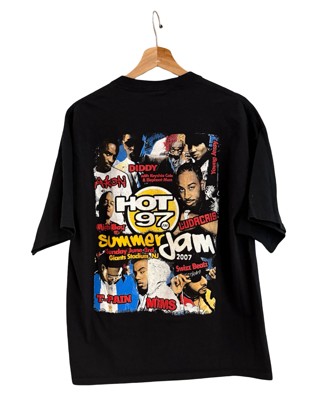 Vintage 2007 Hot 97 Summer Jam Black Promo Tee KIF Vintage