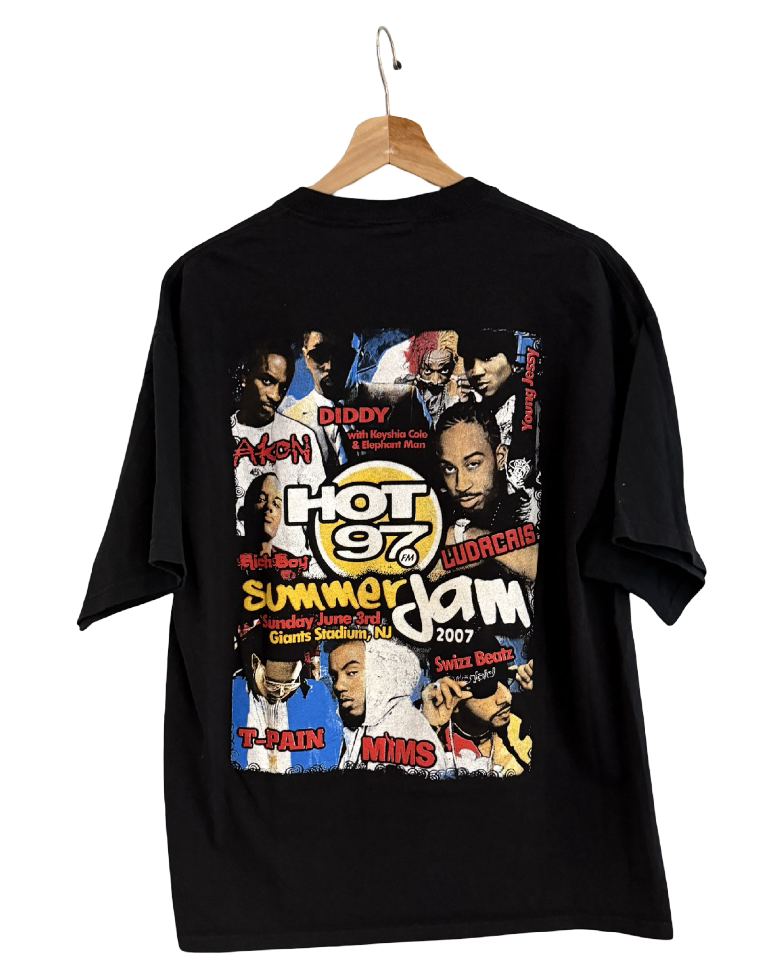 Vintage 2007 Hot 97 Summer Jam Black Promo Tee KIF Vintage
