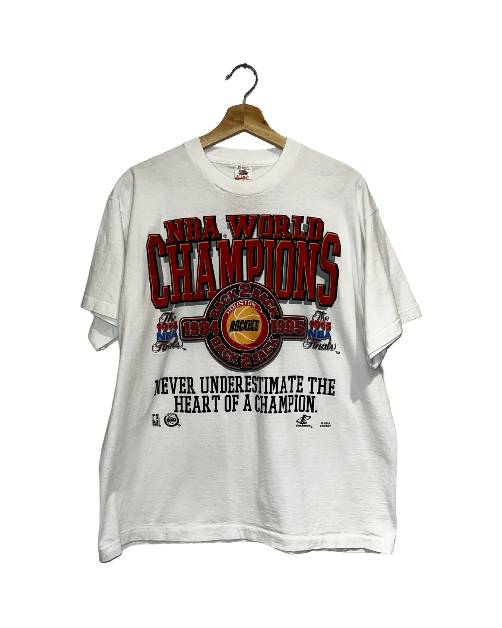 Vintage 1995 Houston Rockets Back 2 Back Tee KIF Vintage