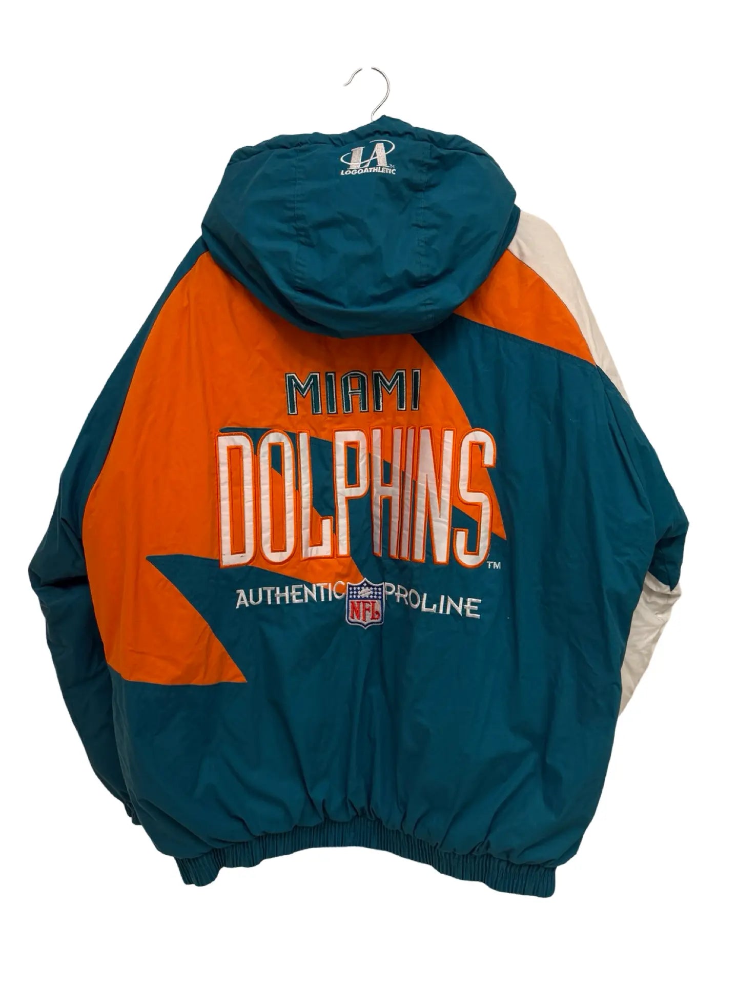 Vintage 90s Miami Dolphins Logo Athletics Sharktooth Jacket KIF Vintage