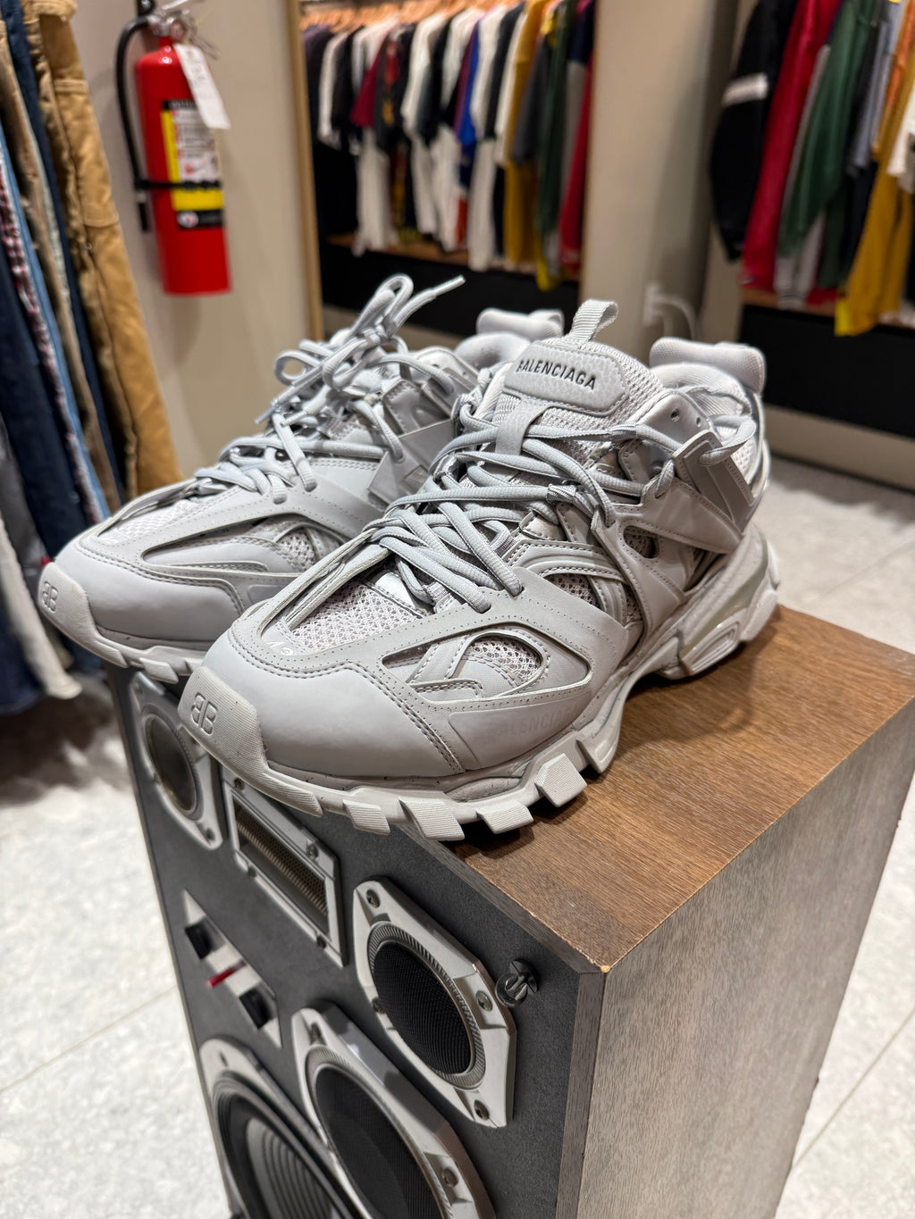 Balenciaga Medium Grey Track Runners Size 10 KIF Vintage