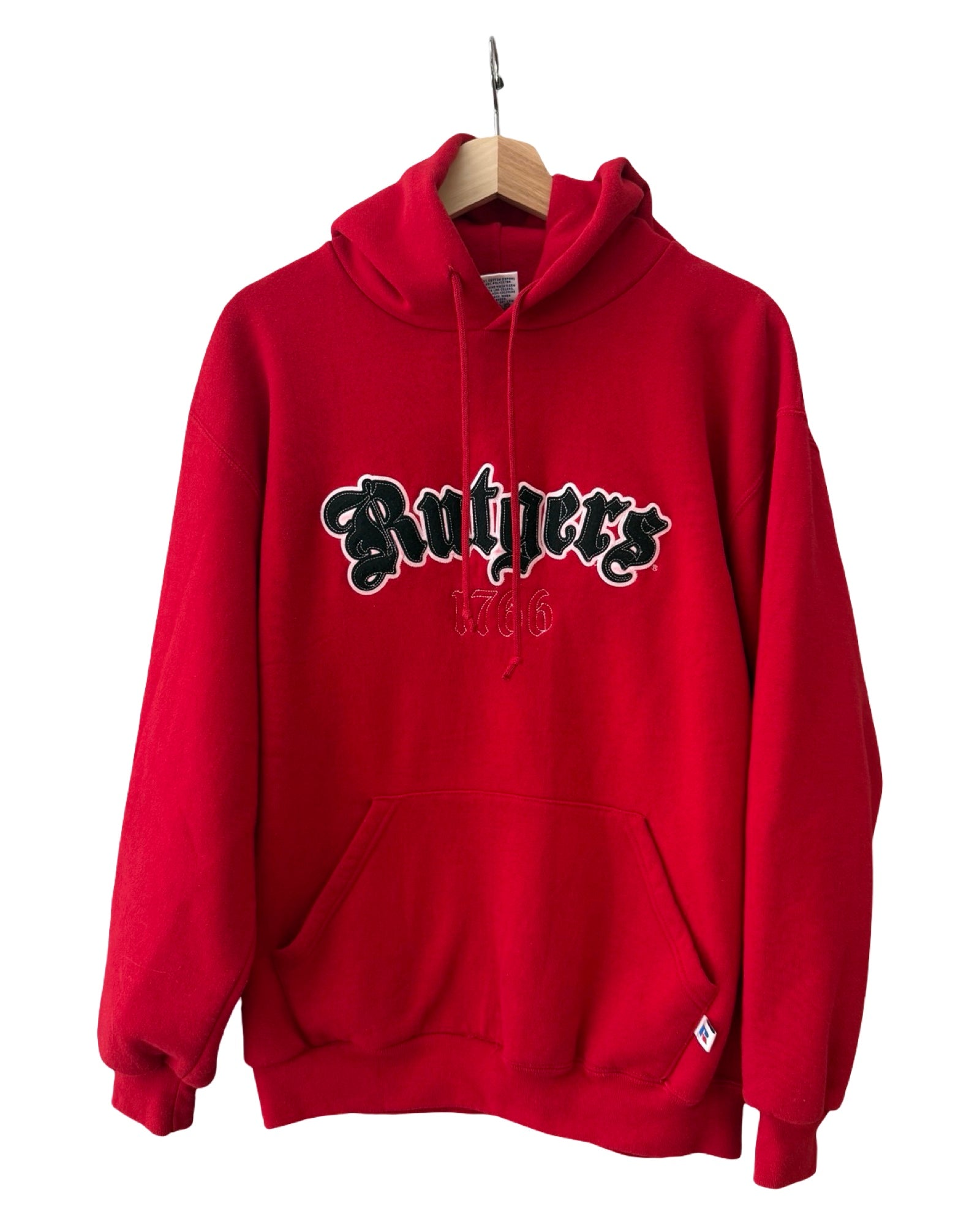 Sudadera con capucha y fuente gótica vintage de Rutgers