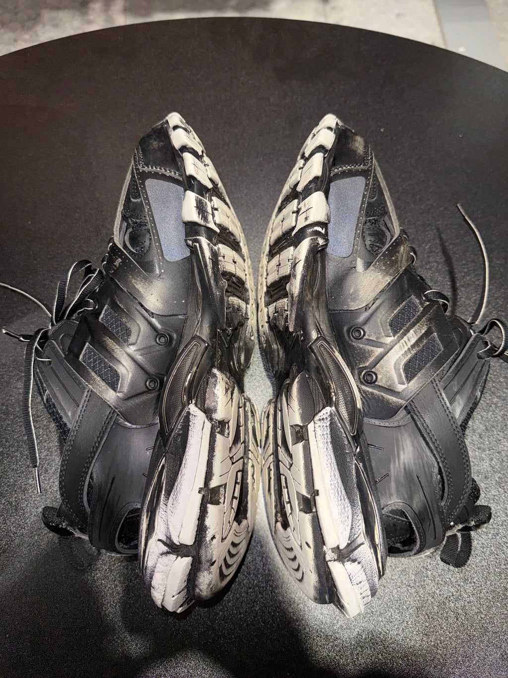 Balenciaga Faded Black Track Runner Size 8 KIF Vintage