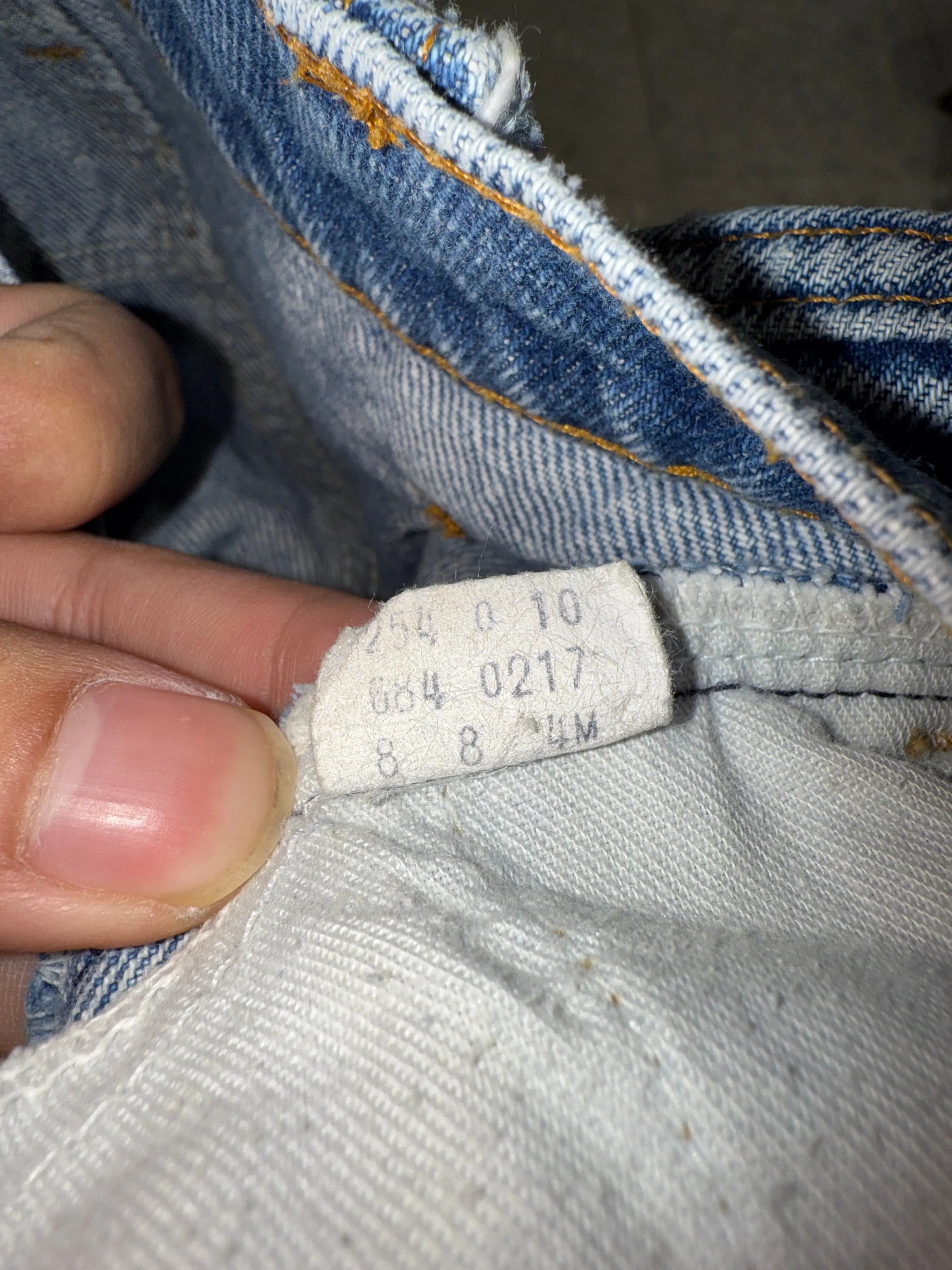 70s Levi's Orange Tab Flared Denim Jeans size 30 KIF Vintage
