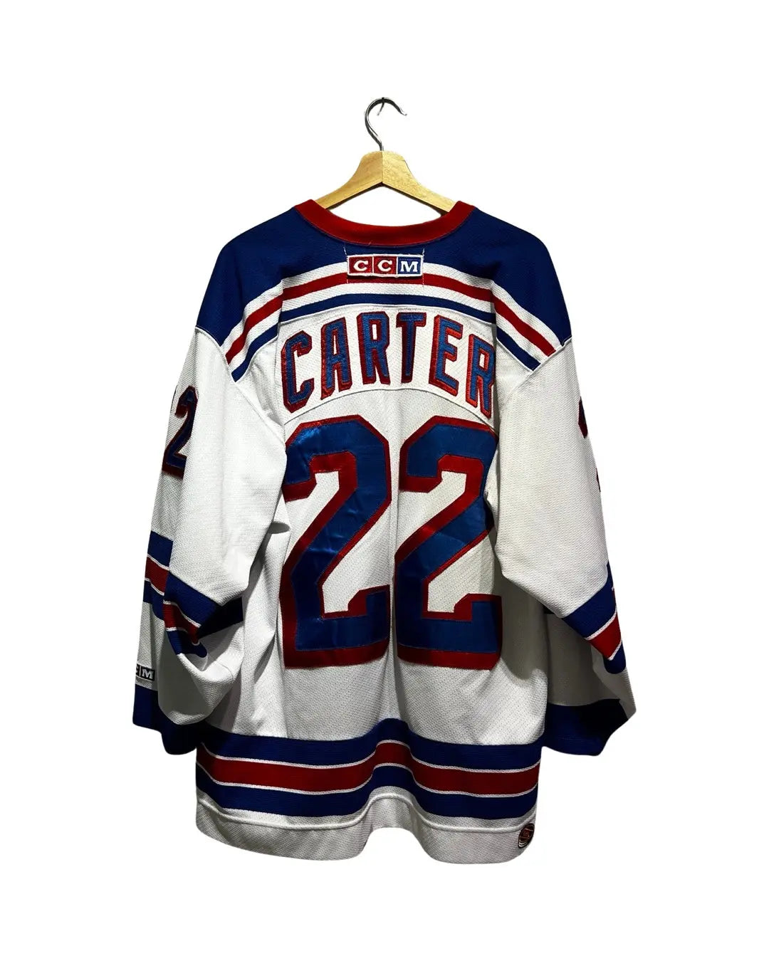 Vintage 90s New York Rangers CCM Anson Carter 20 Hockey Jersey KIF Vintage
