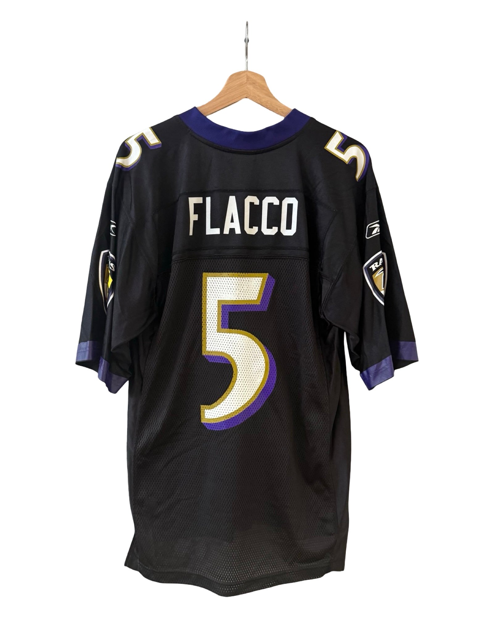 Vintage Baltimore Ravens Joe Flacco 5 Reebok NFL Jersey
