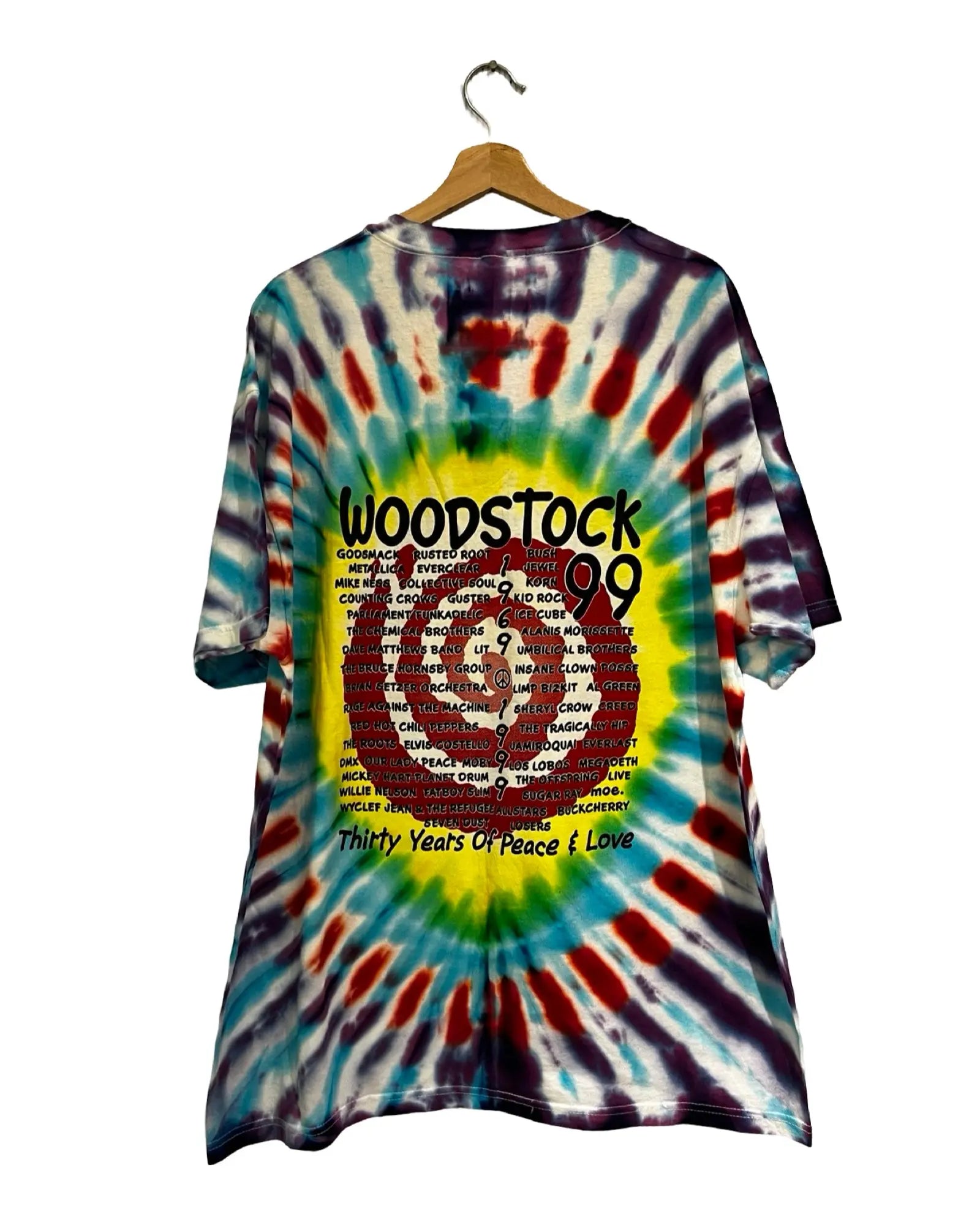 Vintage 1999 Woodstock Festival Line Up Tee KIF Vintage