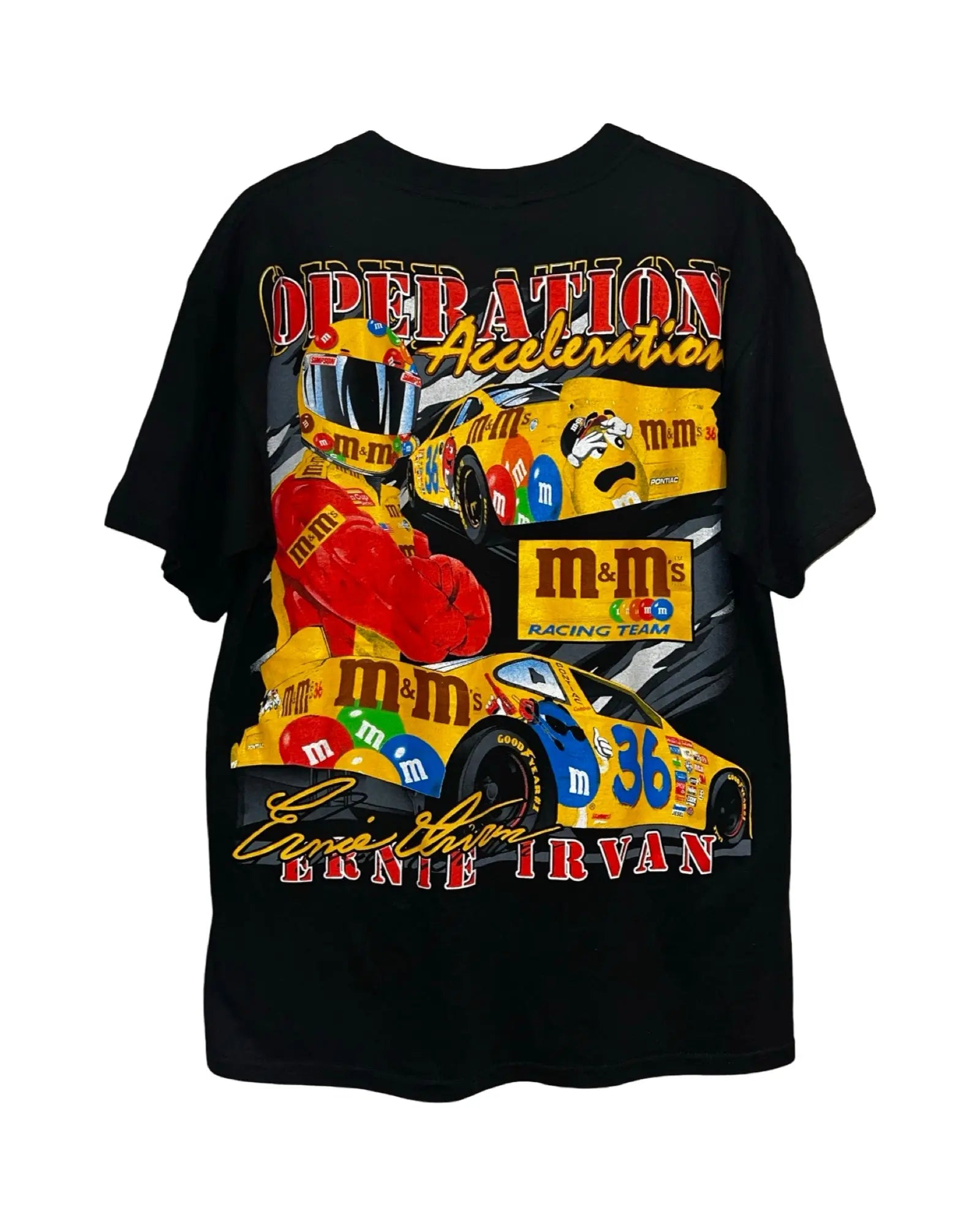 Vintage 1999 M&Ms Nascar Ernie Irvan Tee KIF Vintage