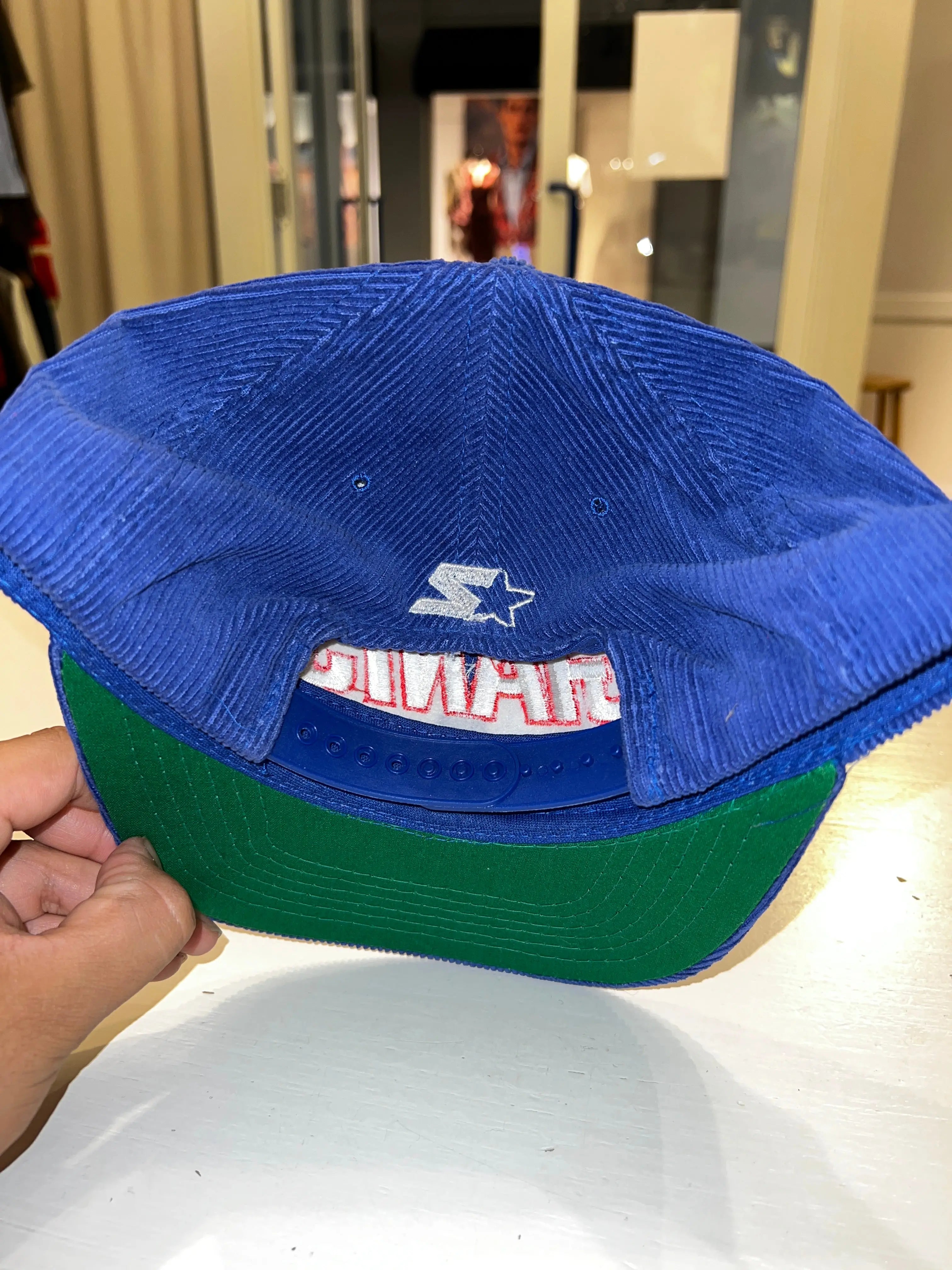 Vintage Rare 90s Starter New York Giants Corduroy Hat KIF Vintage