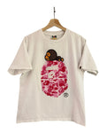 Vintage Bape Pink Camo Head Tee KIF Vintage