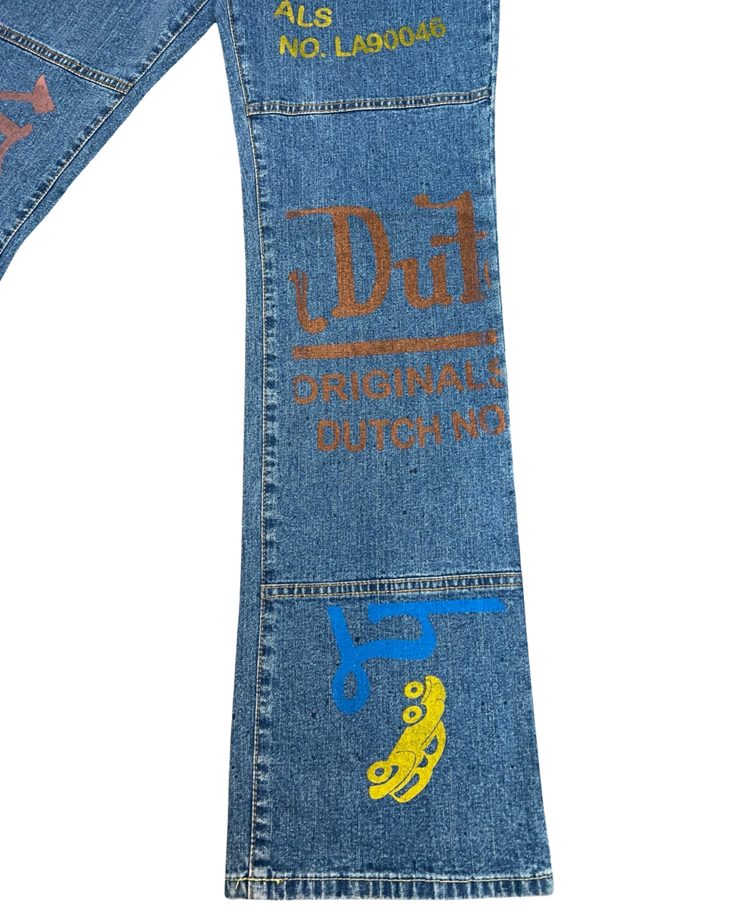 W 11 / M 30 Vintage Von Dutch Sample Big Print Jeans KIF Vintage