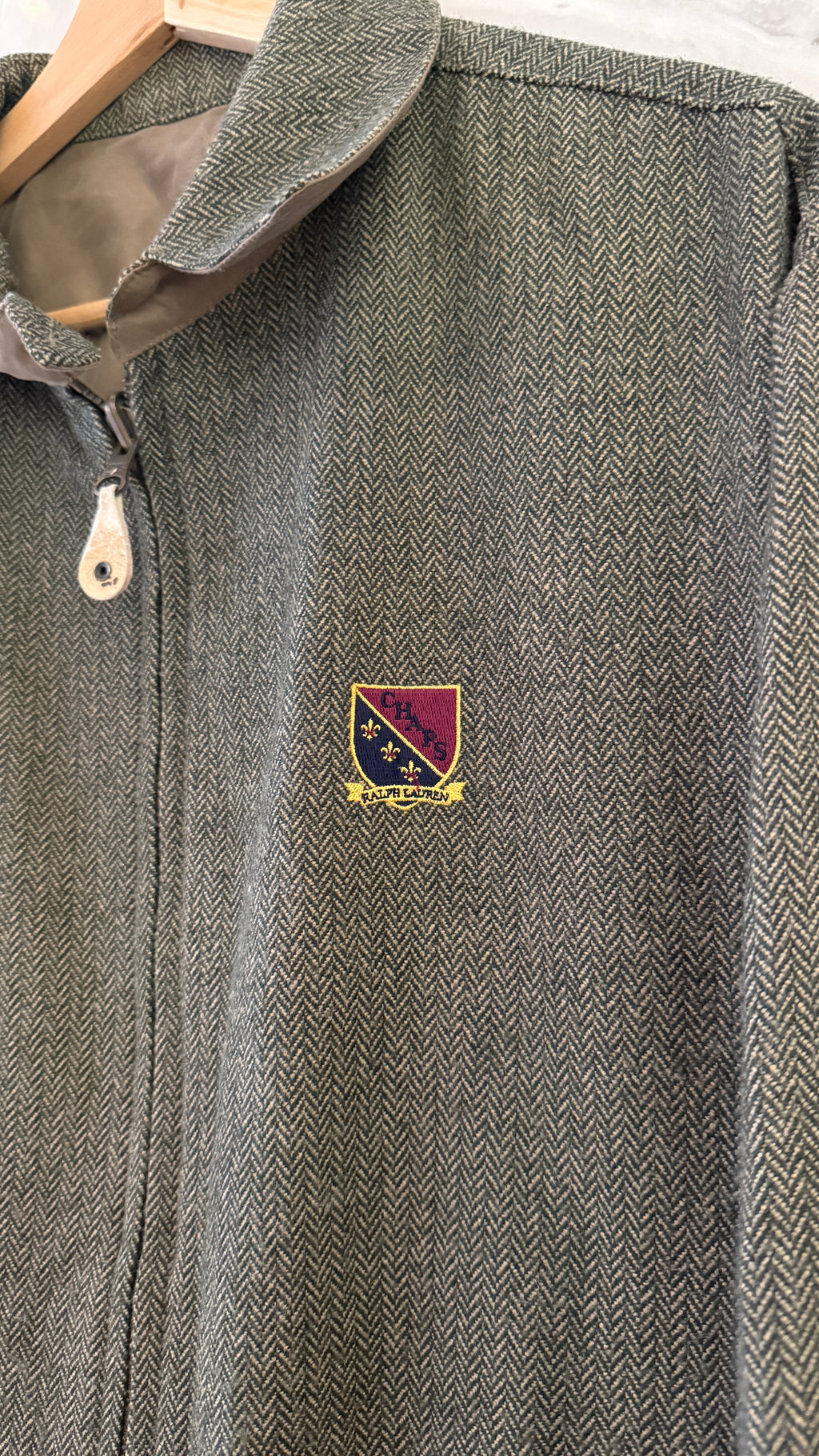 Vintage 90s Ralph Lauren Chaps Reversible Tweed Jacket