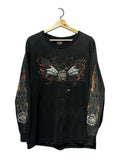 Vintage 2003 Harley Davidson Flames L/S Tee KIF Vintage