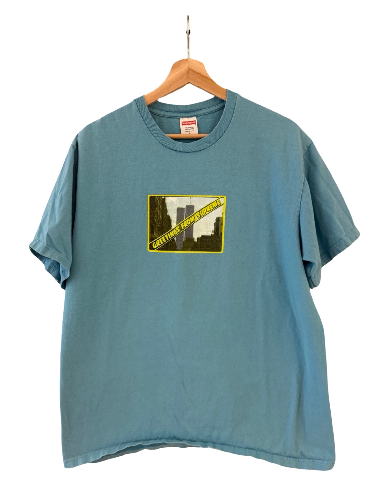 Supreme Greetings Twin Towers Tee KIF Vintage