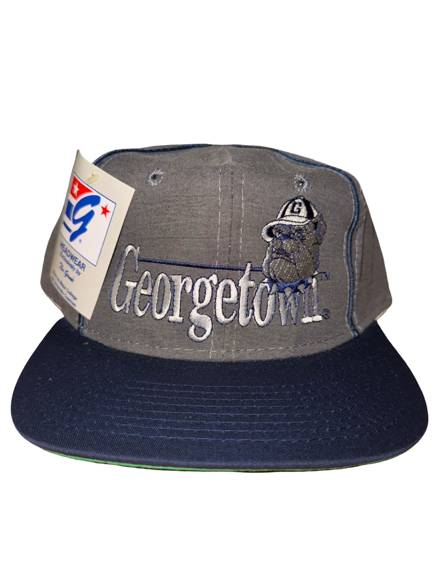Vintage 90s Georgetown Hoyas Gray The Game Snapback Hat KIF Vintage