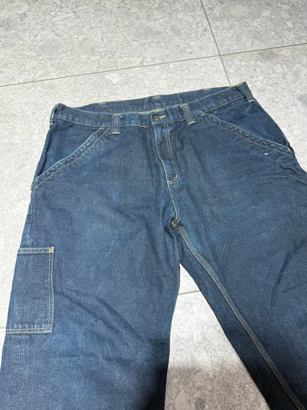 Rare y2k BAPE Baggy Carpenter Denim Jeans size 38 KIF Vintage