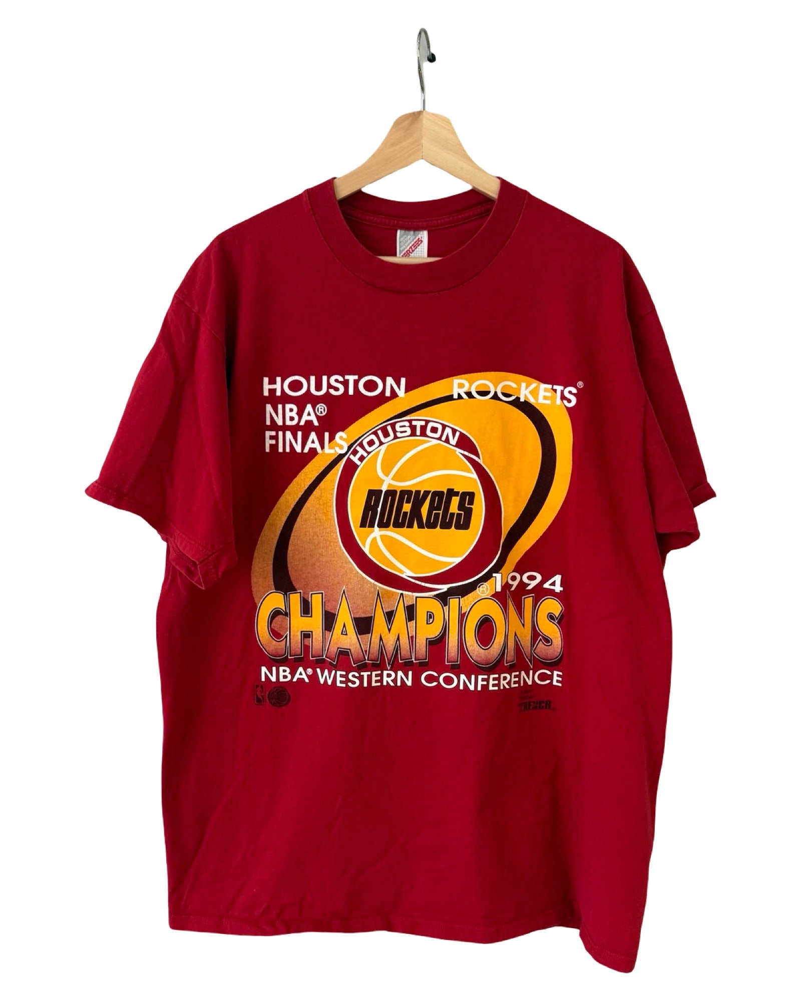 Vintage 1994 Houston Rockets NBA Finals Promo Tee