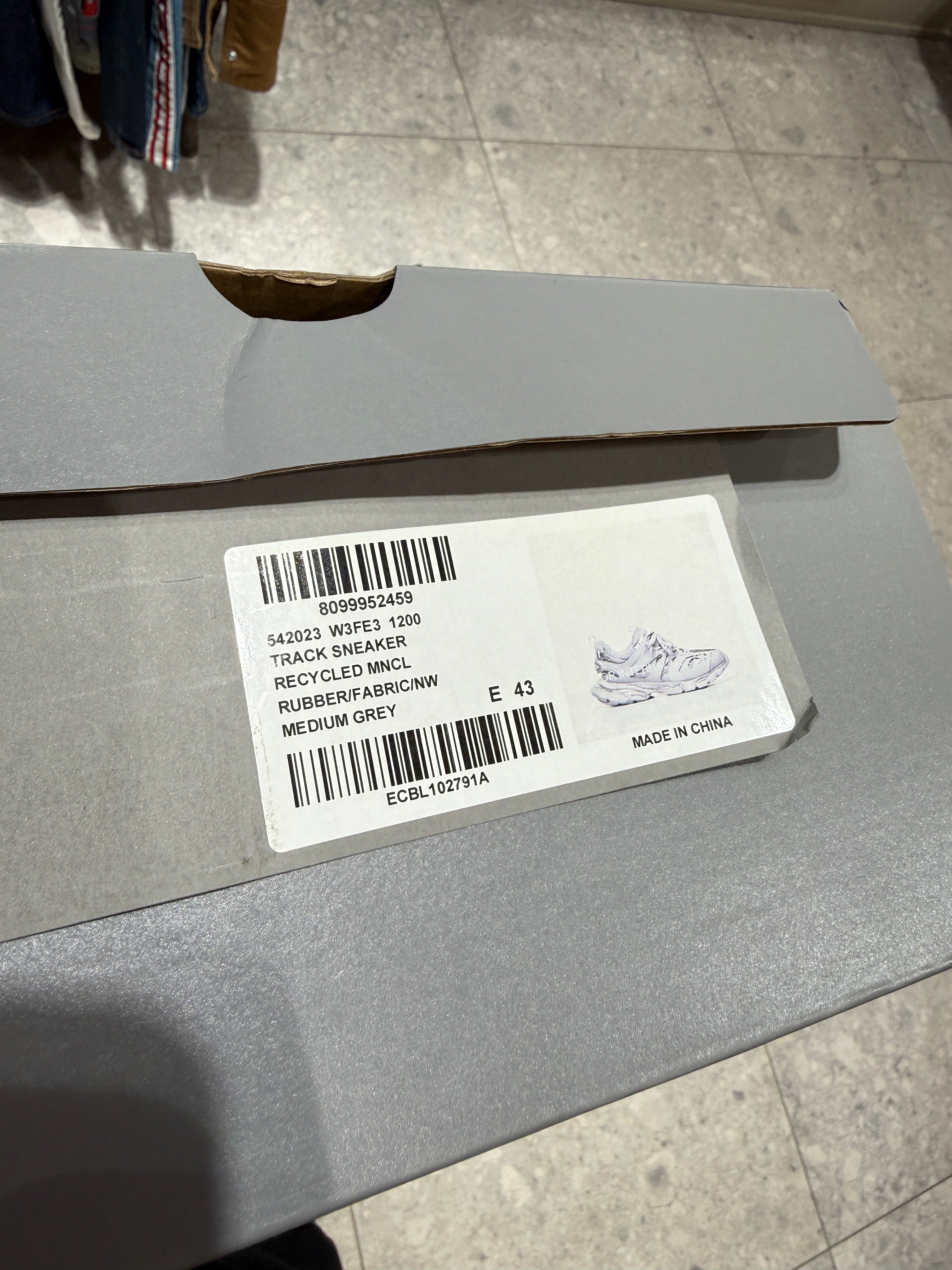 Balenciaga Medium Grey Track Runners Size 10 KIF Vintage
